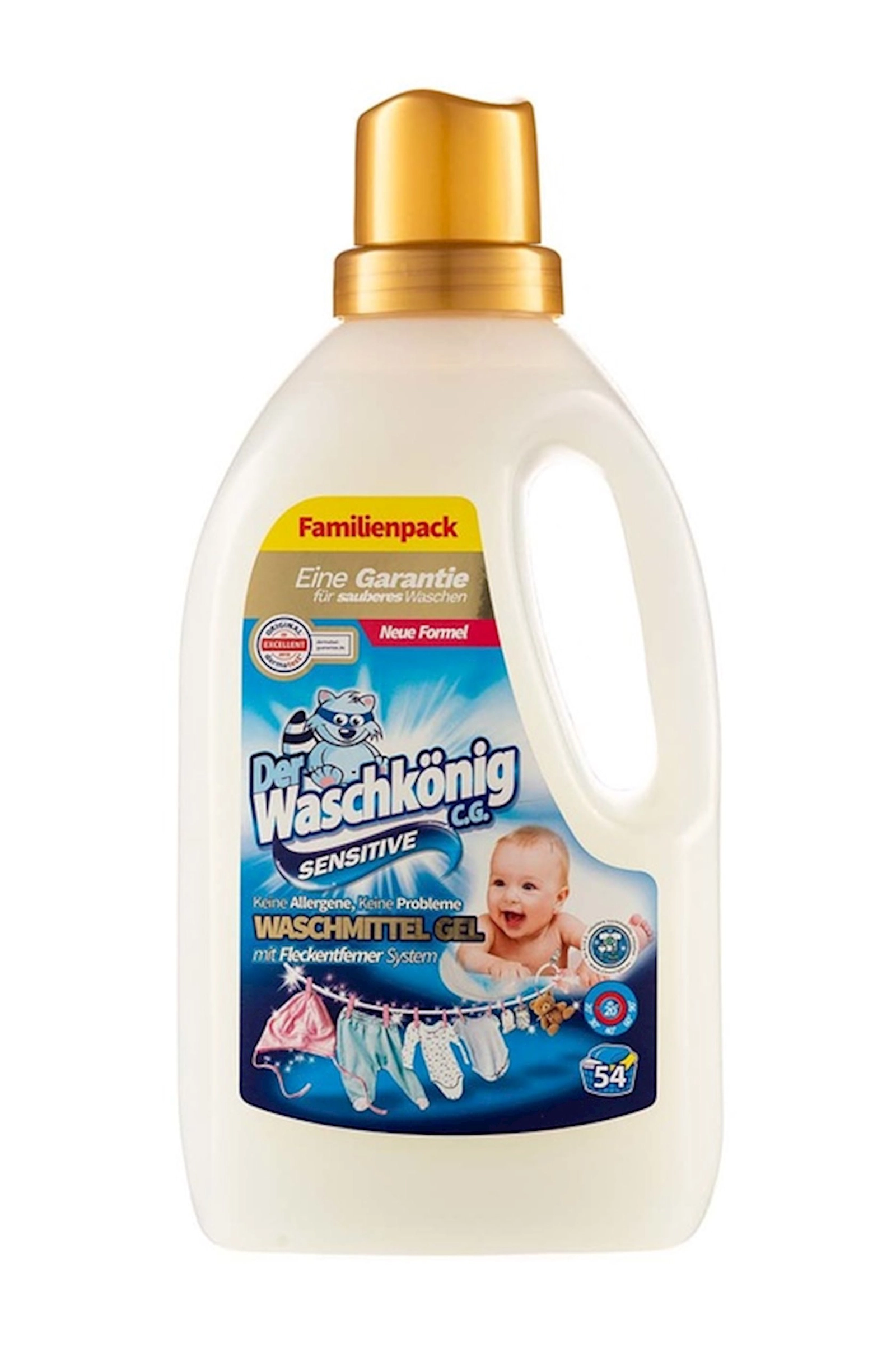 Uşaq paltarı üçün Der Waschkonig yuyucu geli, universal, 1625 ml