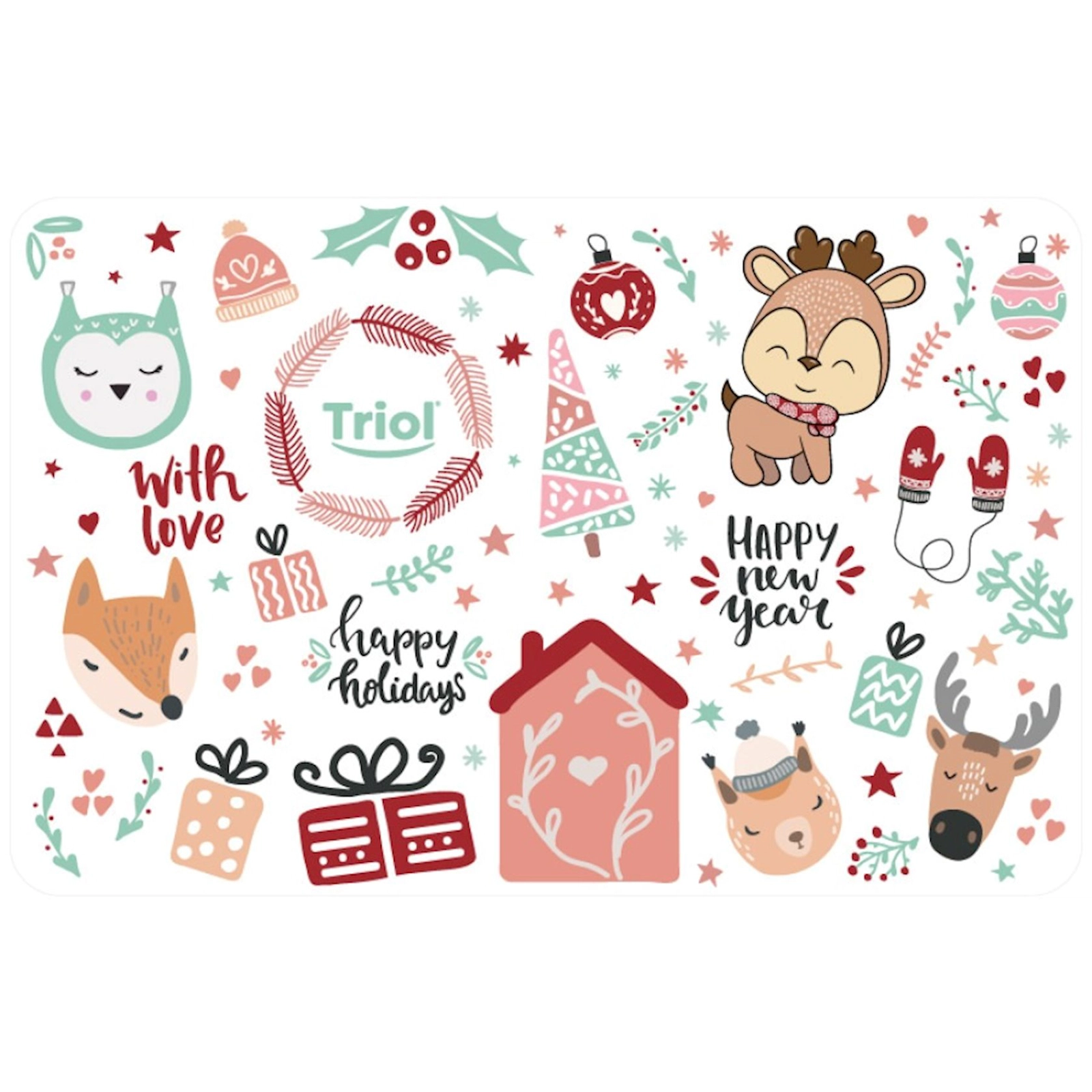 Kasa altlığı Triol New Year Şənlik, 43x28 sm
