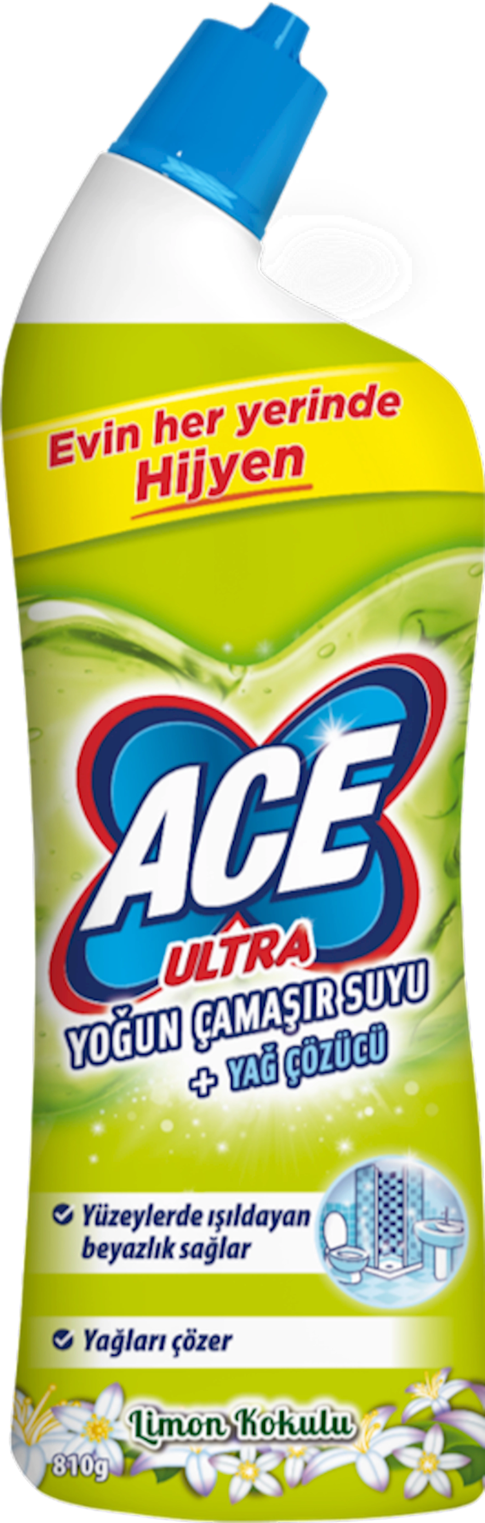 Ağardıcı Ace Ultra Power gel limon, 750 ml