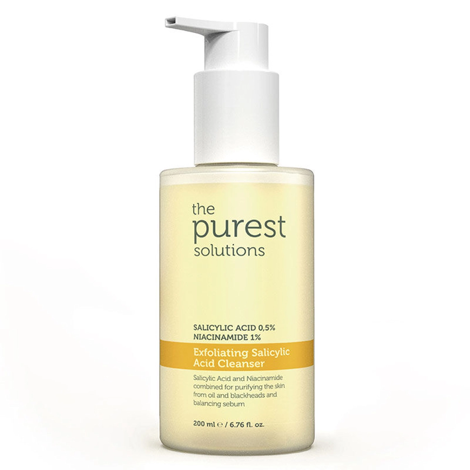 Üz üçün təmizləyici vasitə The Purest Solutions Exfoliating Salicylic Acid Cleanser 200 ml