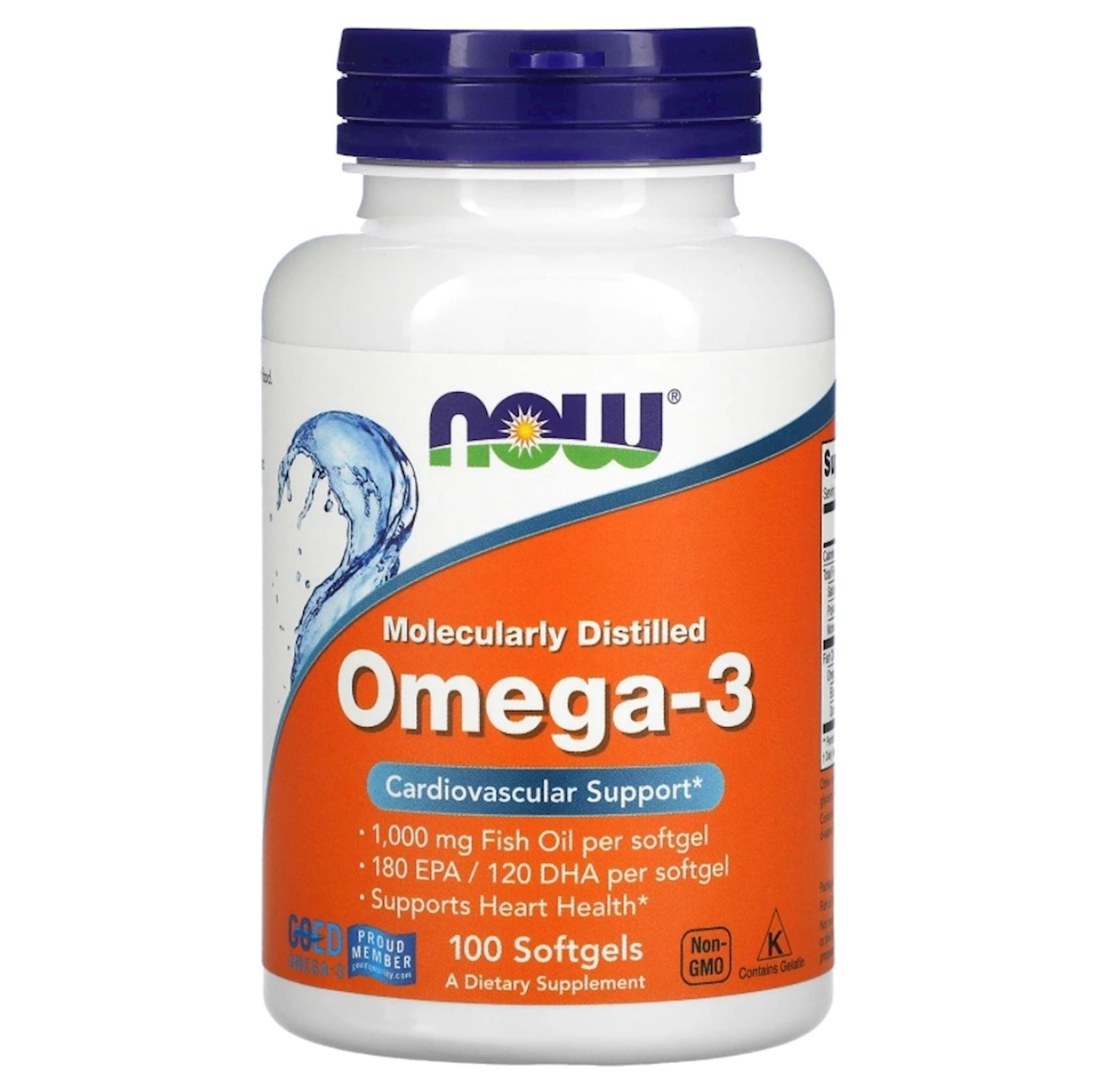 Balıq yağı Now Foods Omega-3 1000 mq 100 kapsul