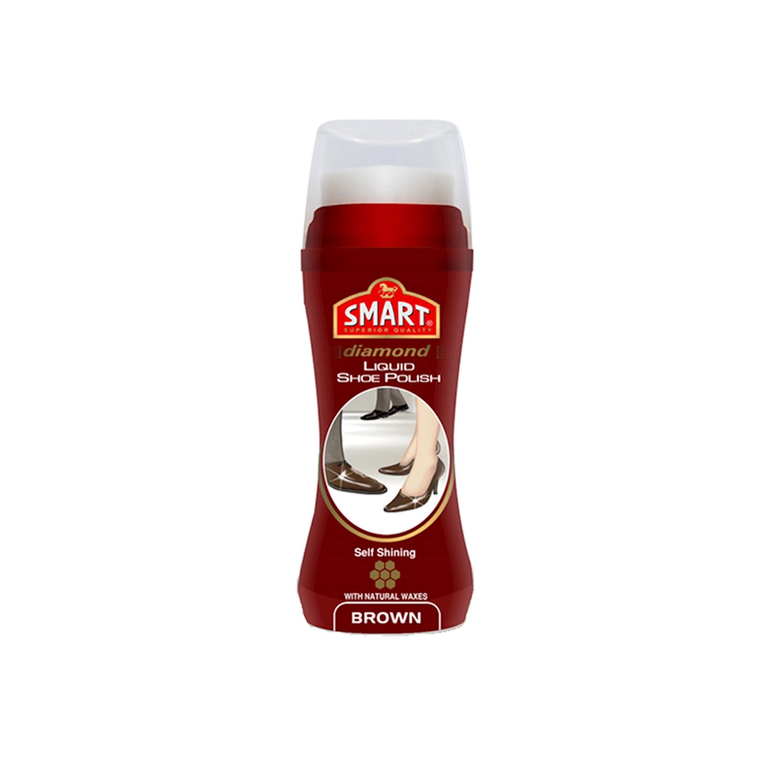 Ayaqqabı üçün parlaq boya Smart Tünd-qəhvəyi, 80 ml
