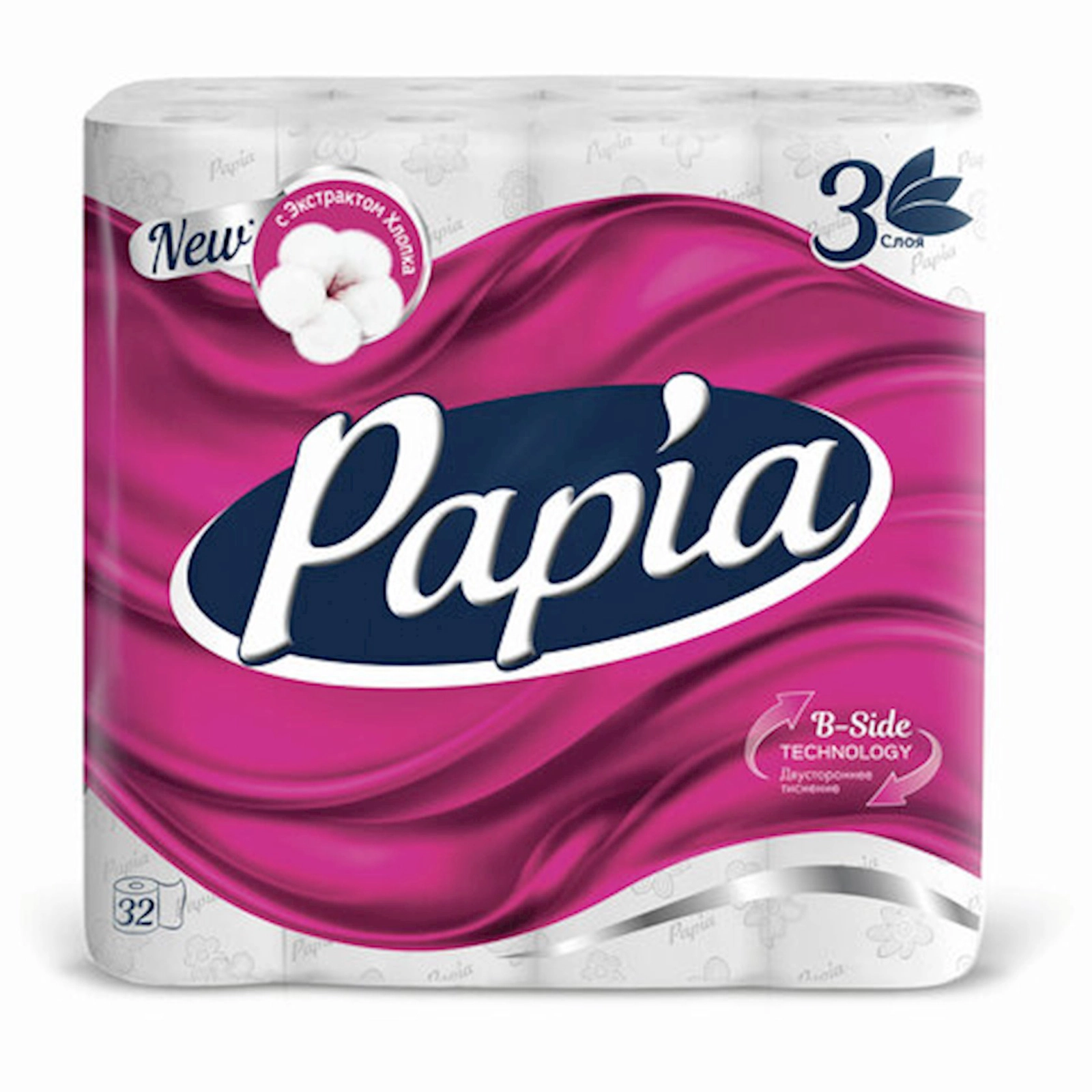 Tualet kağızı Papia Perfumed, 3 qat, 32 rulon