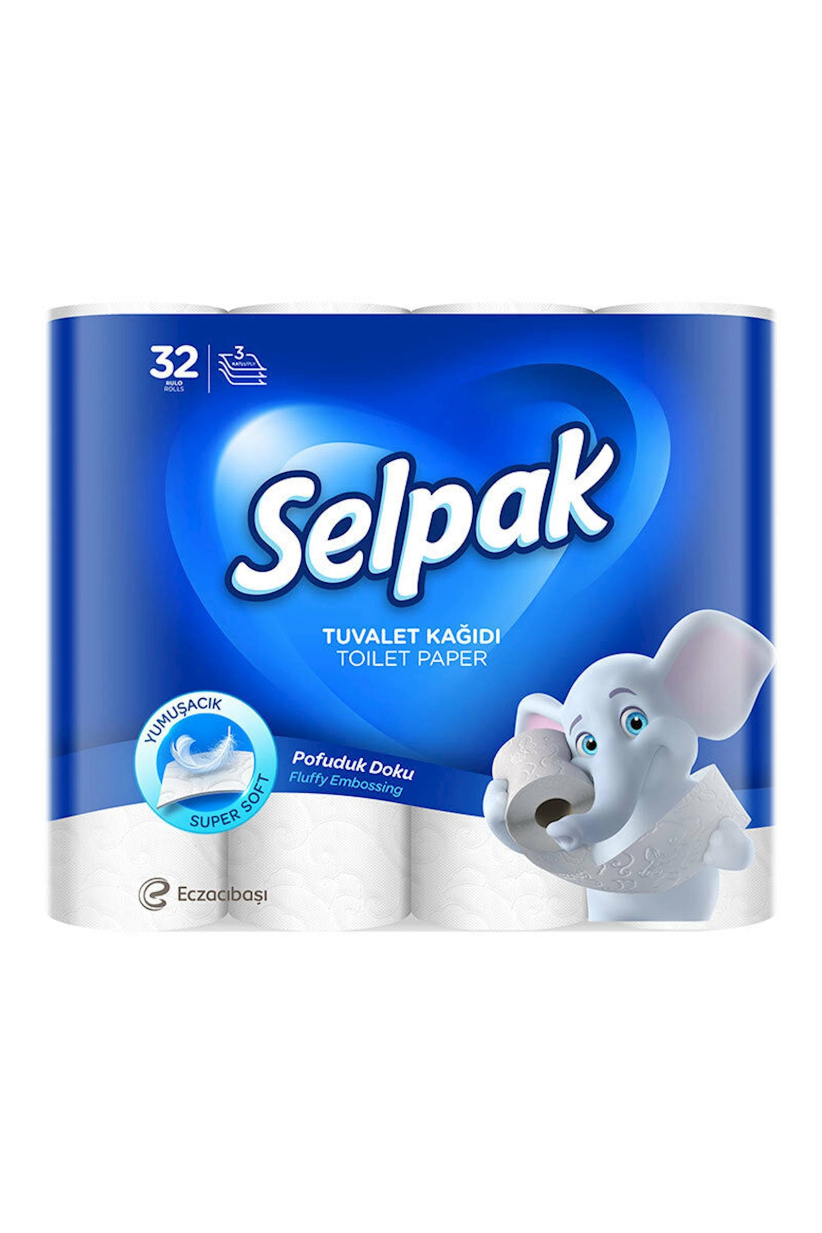 Tualet kağızı Selpak Super Soft, 3 qat, 32 rulon