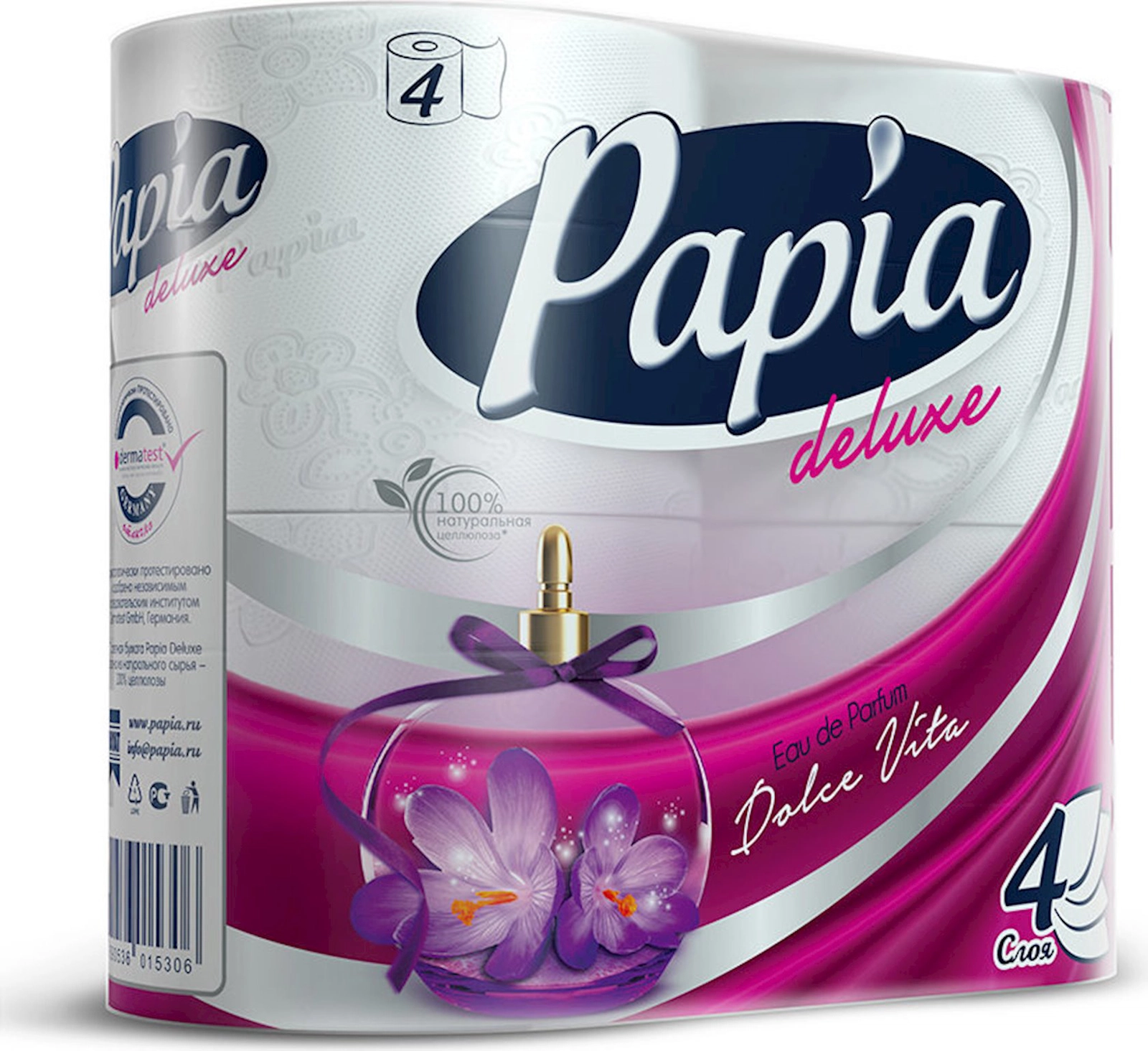 Tualet kağızı Papia Dolche Vita, 4 qat, 4 rulon