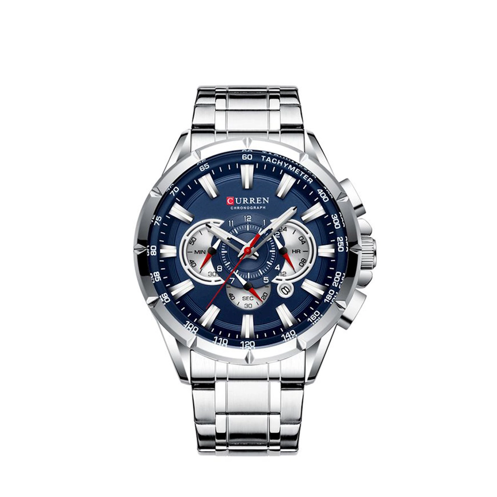 Kişi qol saatı Curren 8363 Silver Blue Dial