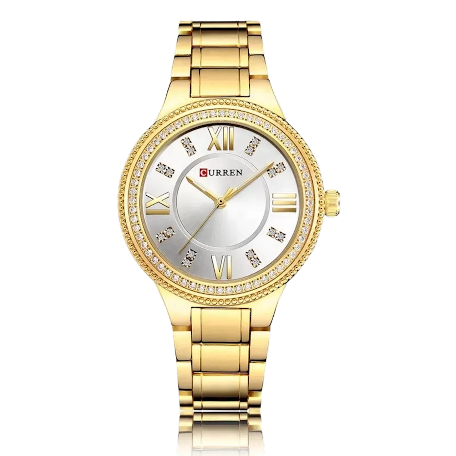 Qadın qol saatı Curren 9004 Gold Silver