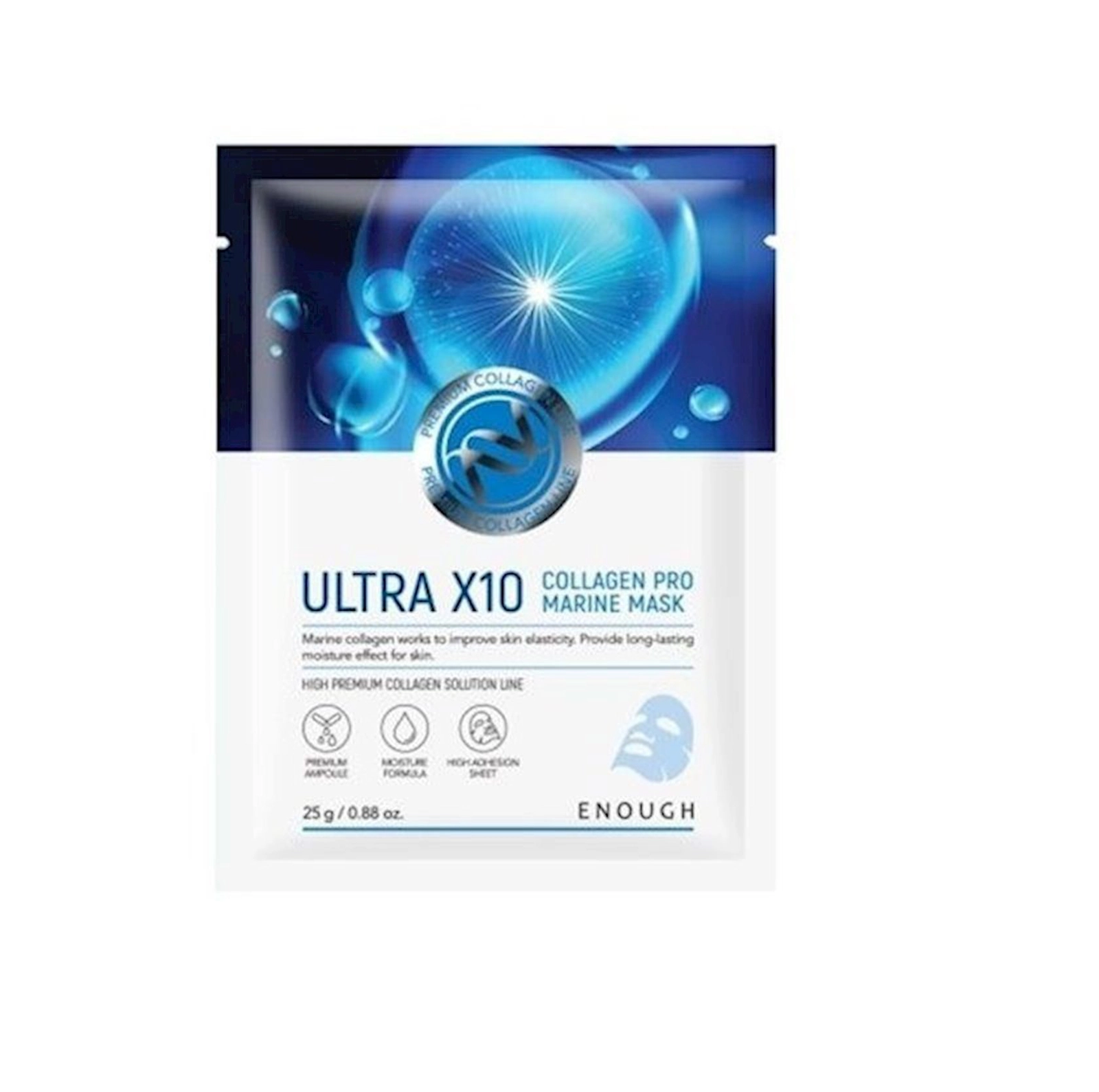 Parça maska Enough Ultra X10 Collagen Pro Marine Mask 25 q