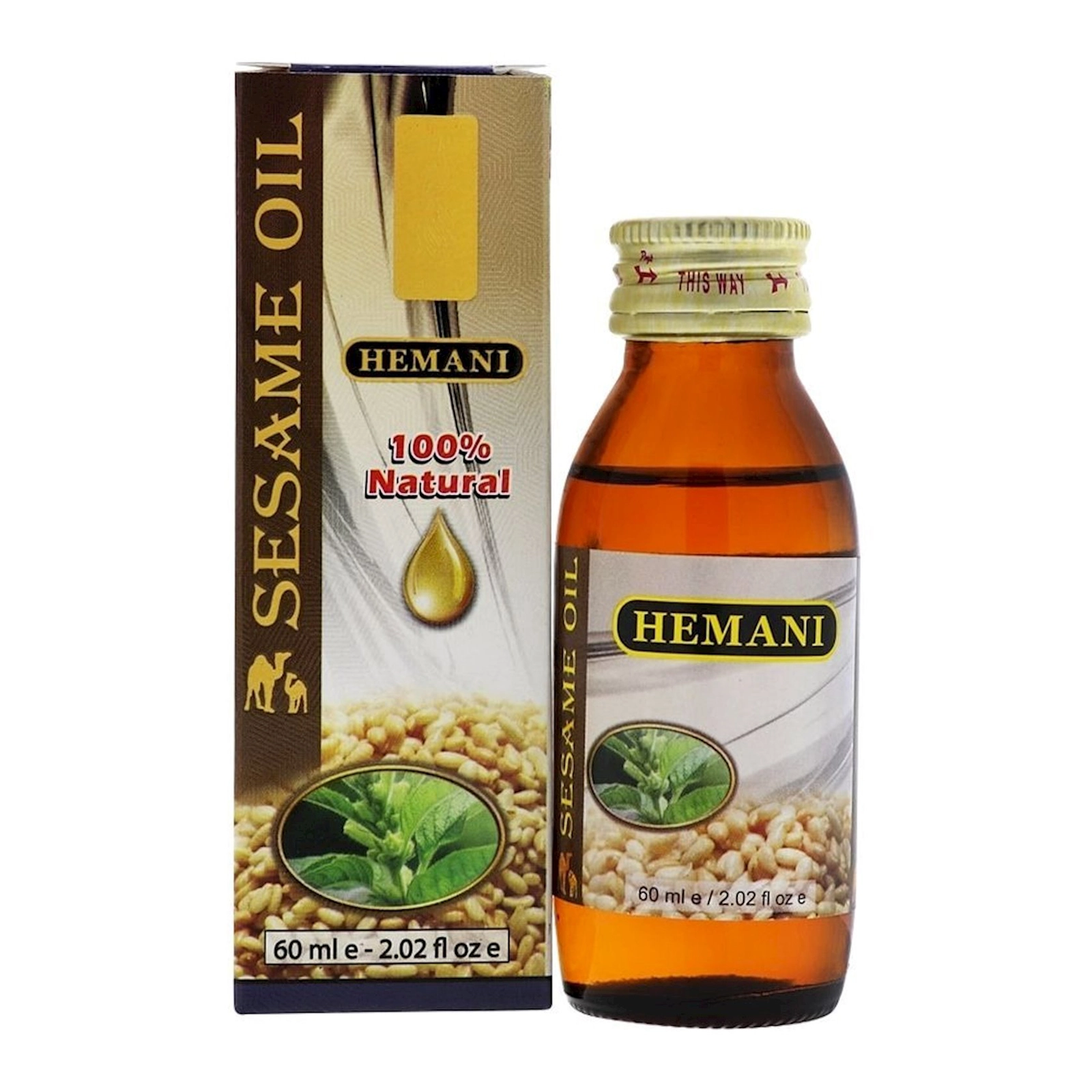 Küncüt yağı Hemani Sesame Oil, 60 ml