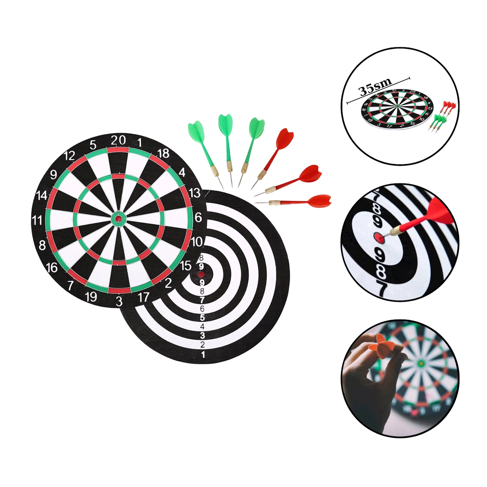 Darts 1044/1 taxta, qara, diametr: 35 sm
