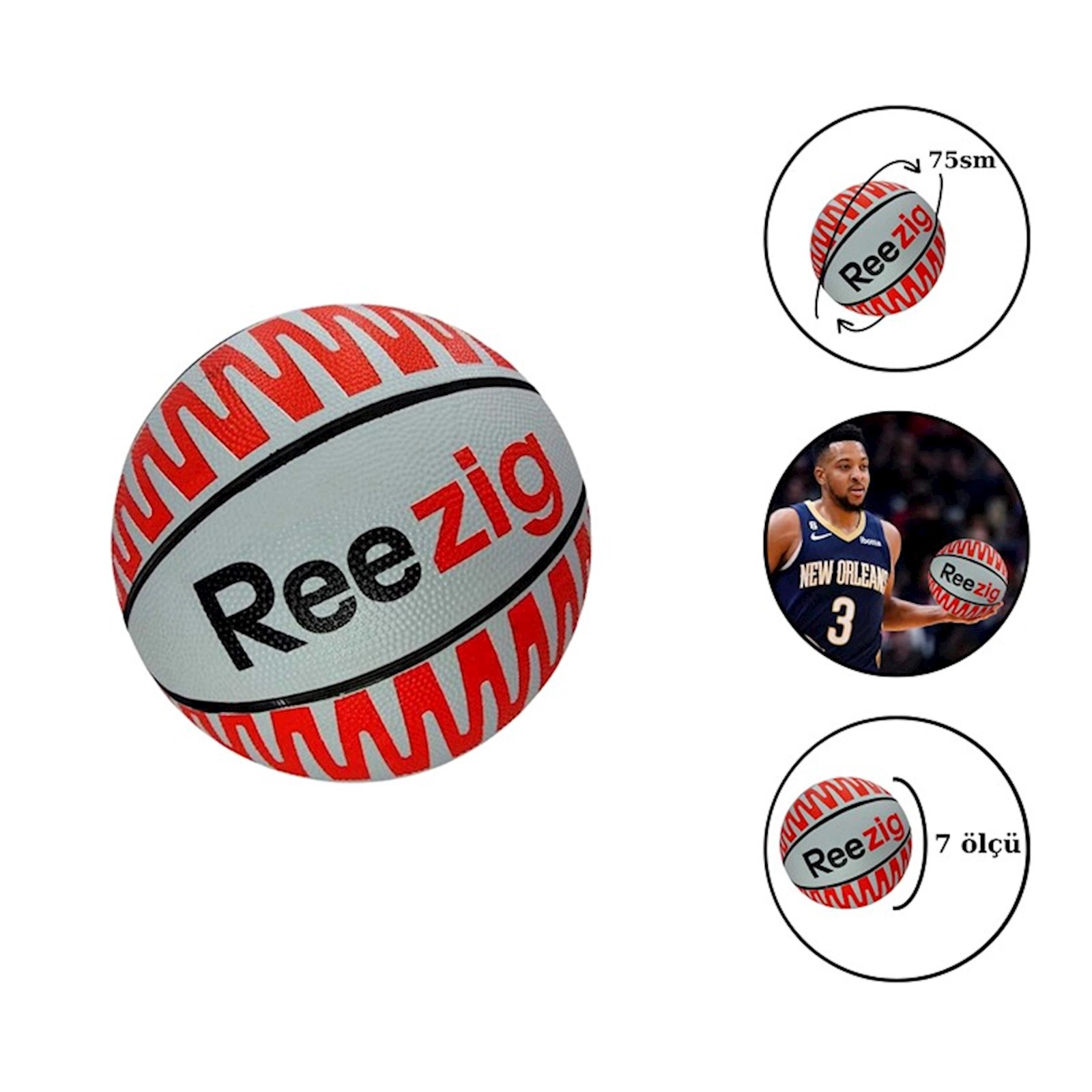 Basketbol topu 1552 Reezig, Boz