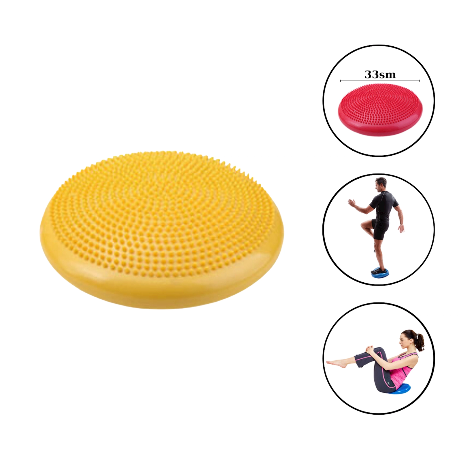 Balans diski Gymnic 1012, sarı