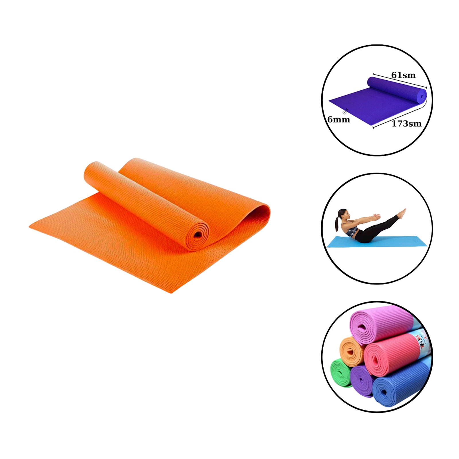 Yoqa üçün mat Yoga mat 1646, narıncı