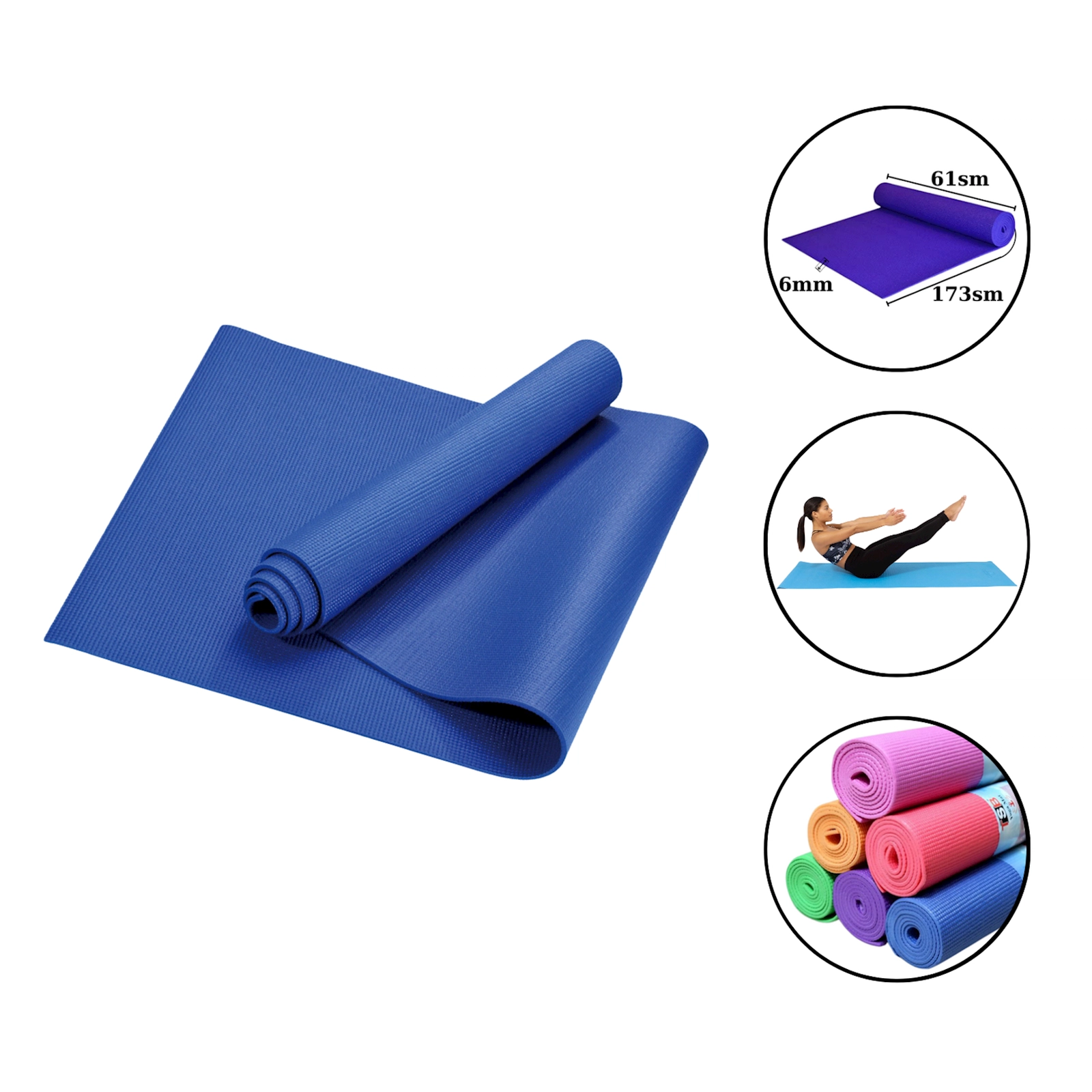 Yoqa üçün mat Yoga mat 1646, göy