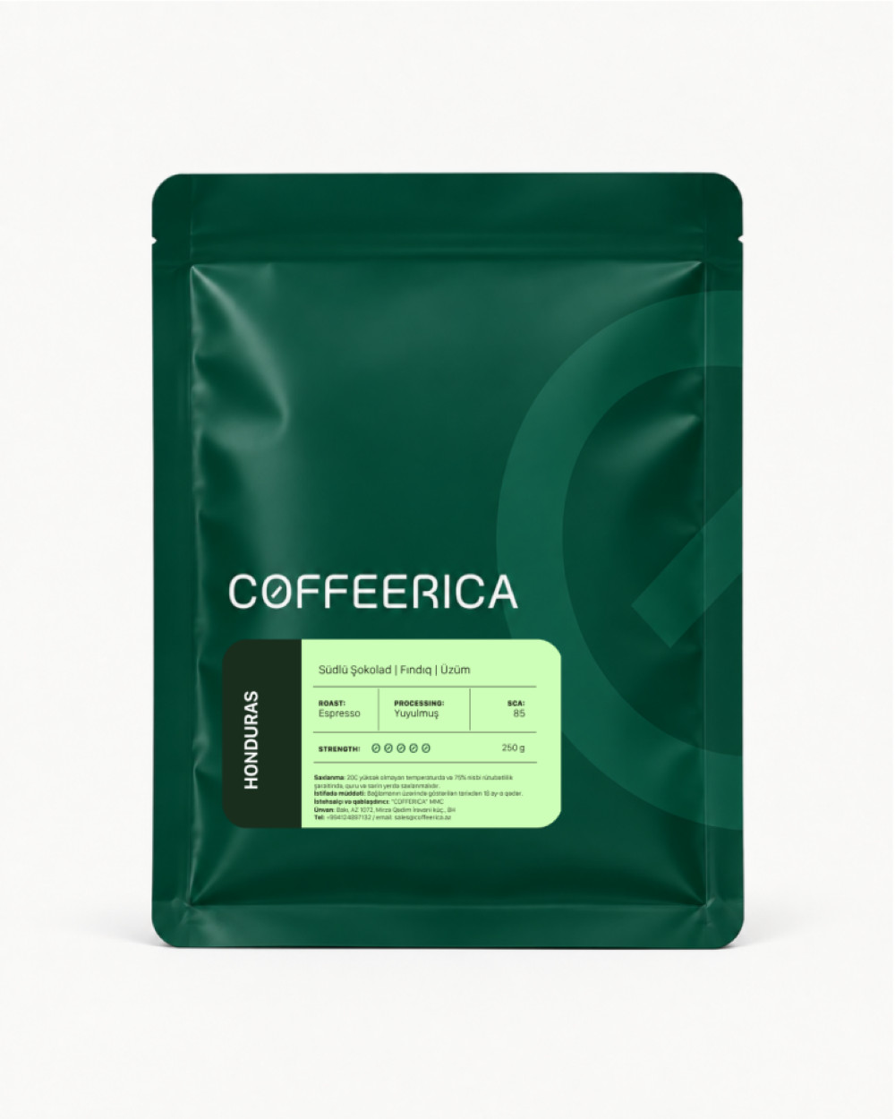 Dənəli qəhvə Cofferica Honduras Marcala, 250 q