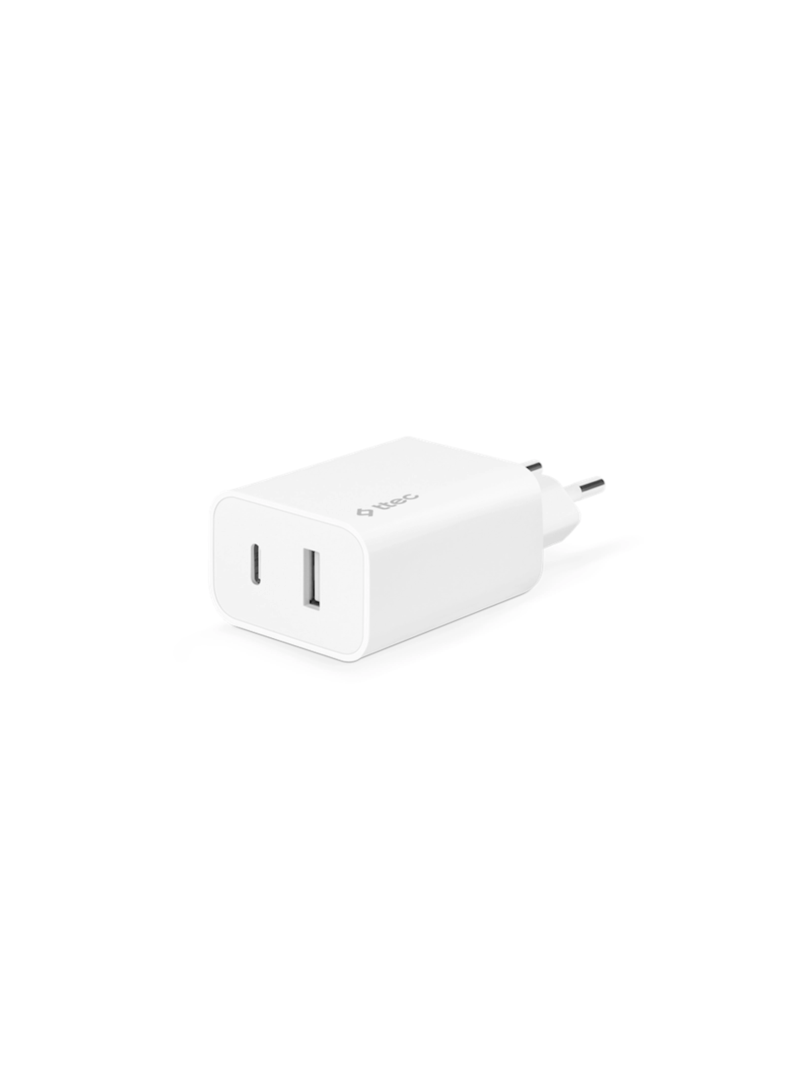 Şəbəkəli enerji toplama cihazı TTEC SmartCharger Duo USB-C+USB-A 2.4A