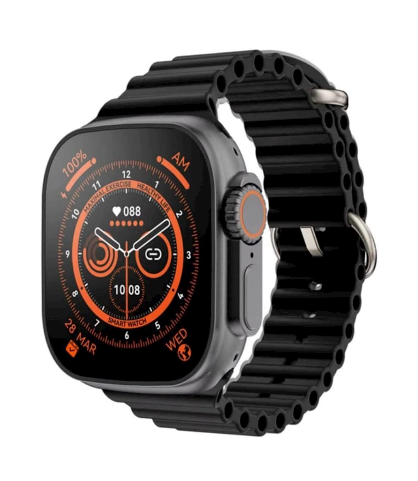 Ağıllı saat Smart Watch T800 Ultra Black.