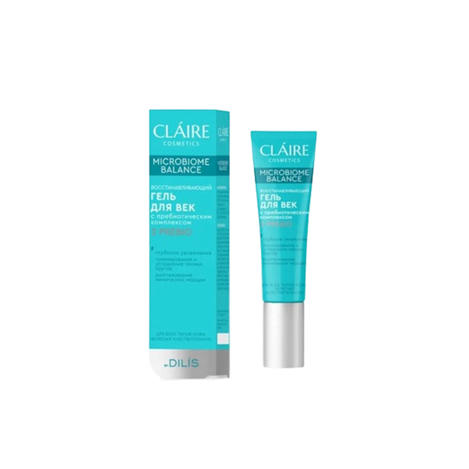 Göz üçün bərpaedici gel Claire Cosmetics Microbiome Balance, 15 ml