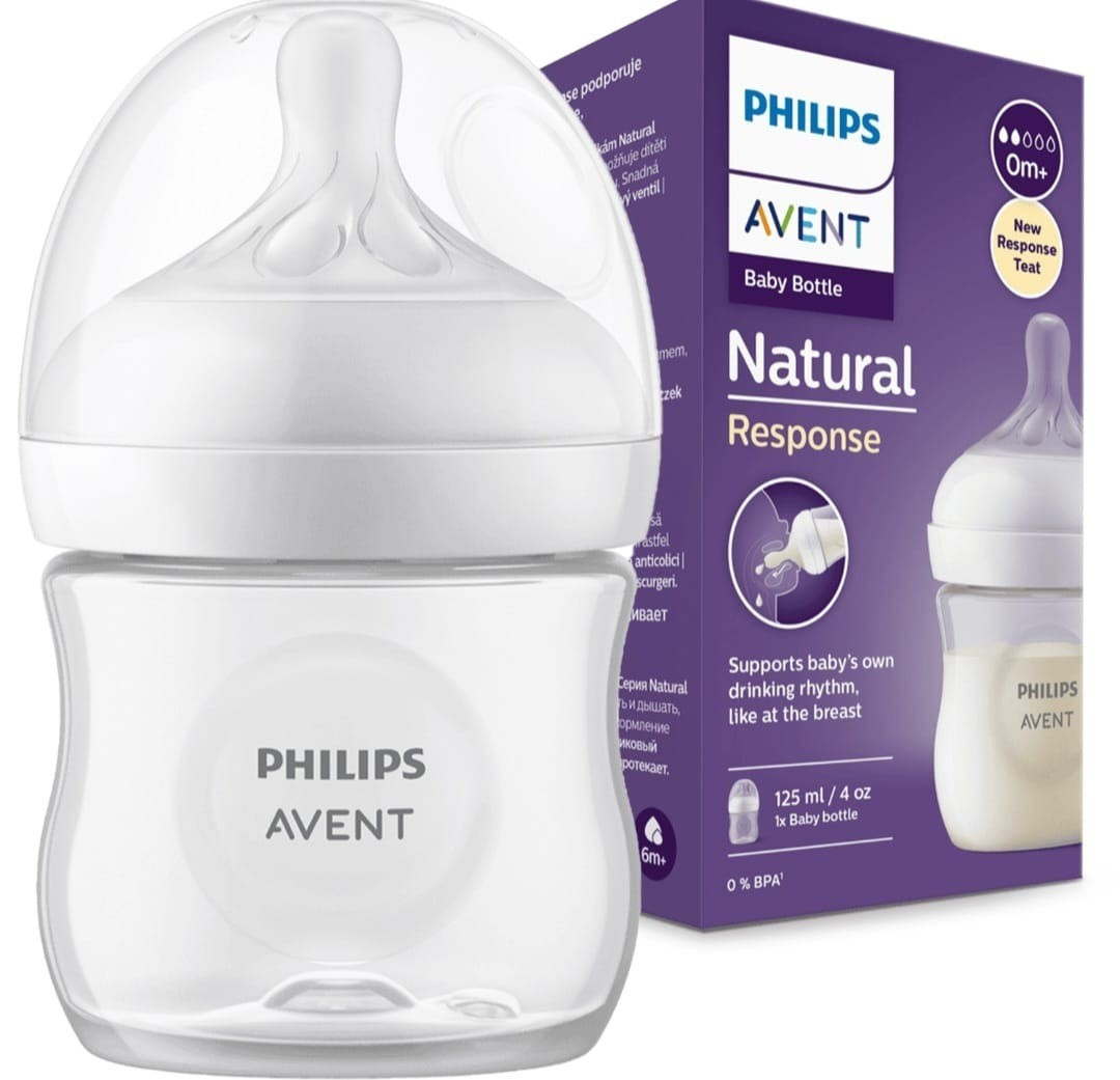 Qidalanma üçün qab Philips Avent Natural Response, yenidoğulan, 125 ml
