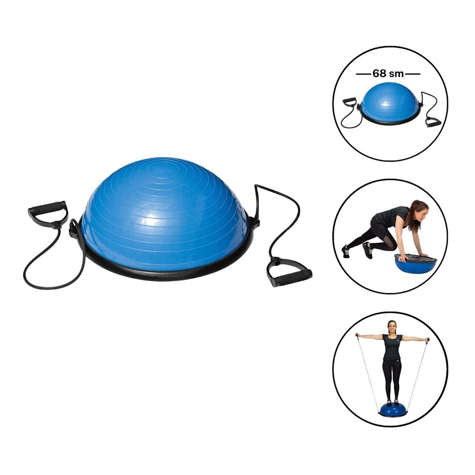Balanslayıcı yarımkürə Gymnic 1618, 68 sm, mavi