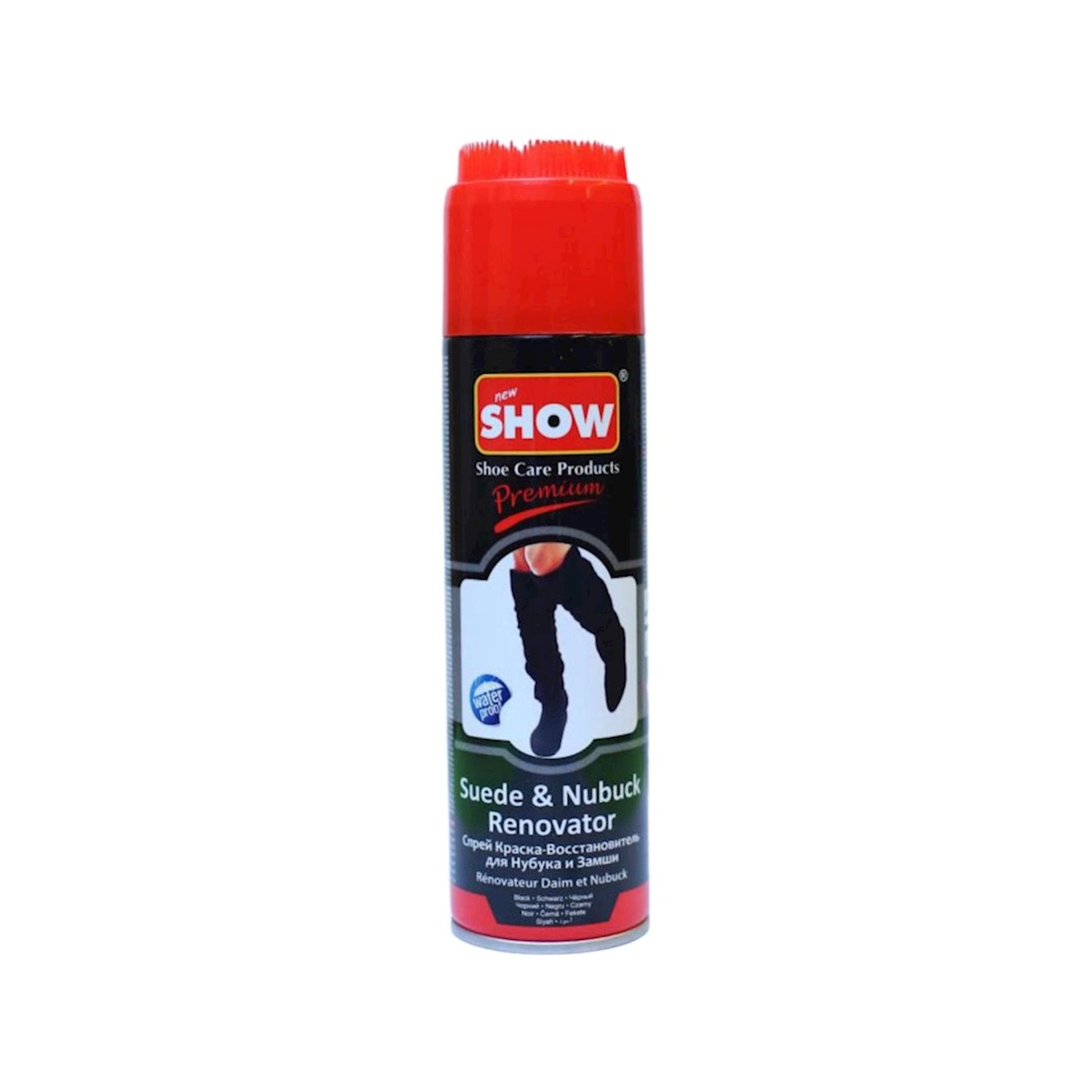 Rəngin bərpası üçün boya Show Premium, zamşa dəri üçün, nubuk, qara, 250 ml