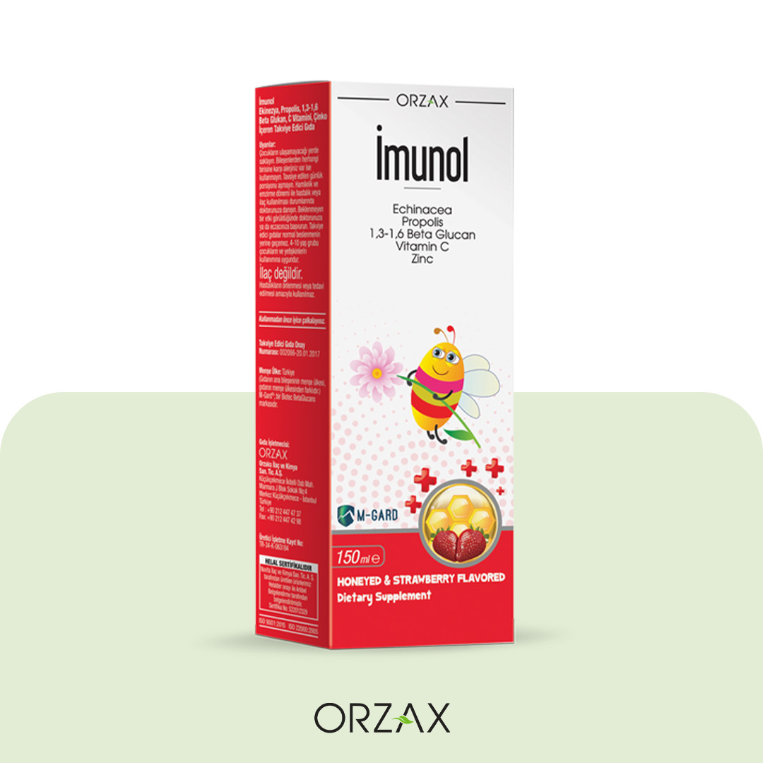 Vitaminli-minerallı kompleks Orzax Imunol, 150 ml
