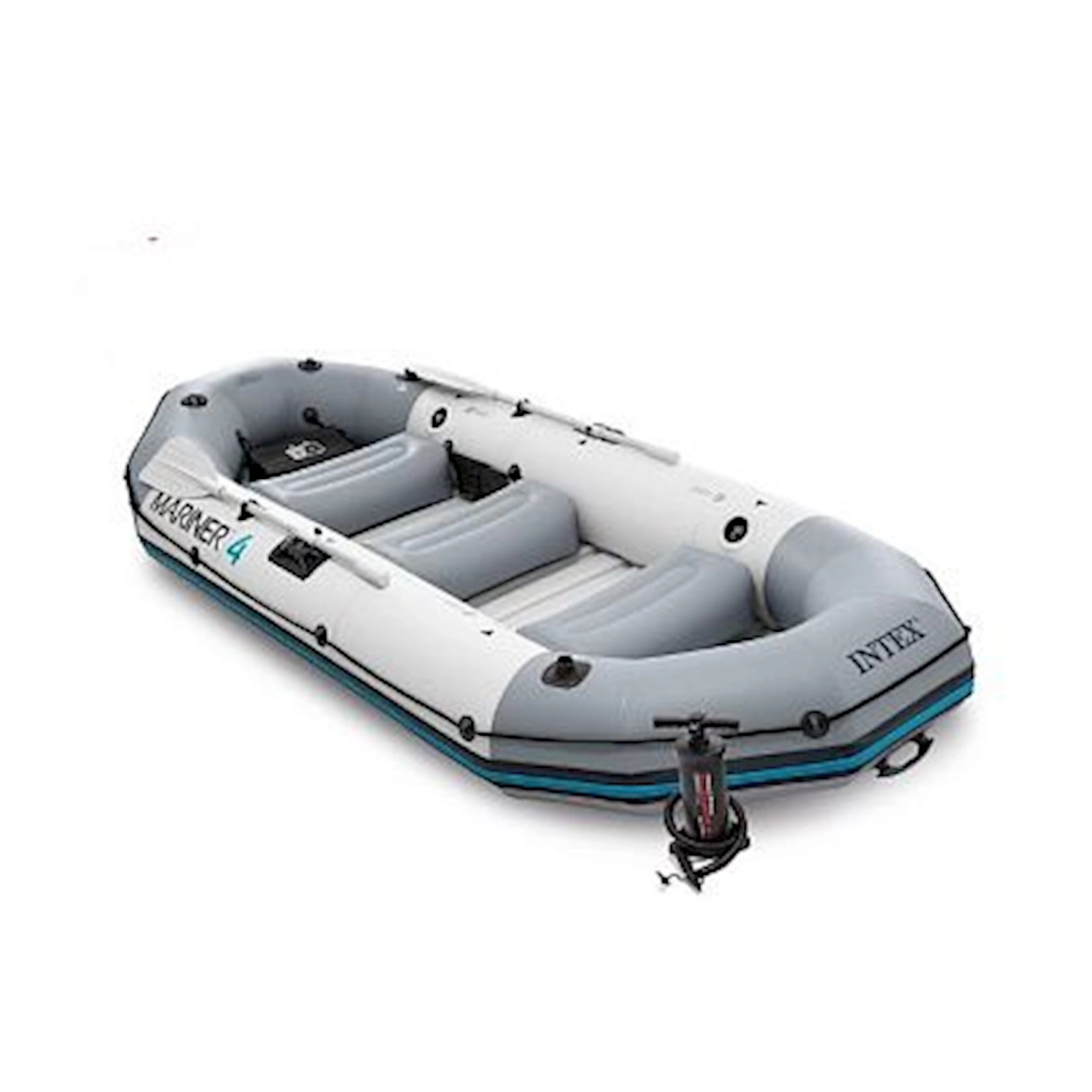 Şişmə qayıq Intex 68376 Mariner 4 Set, 328х145х48 sm, alüminium avarlar 137 sm, 500 kq qədər