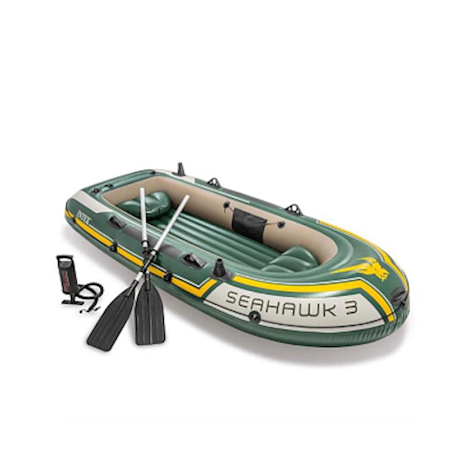Şişmə qayıq Intex 68380 Seahawk 3, 295х137х43 sm, alüminium avarlar 137 sm, 360 kq qədər