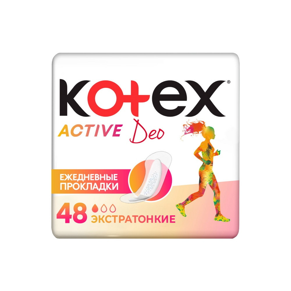 Gündəlik bezlər Kotex Active Deo, 48əd.