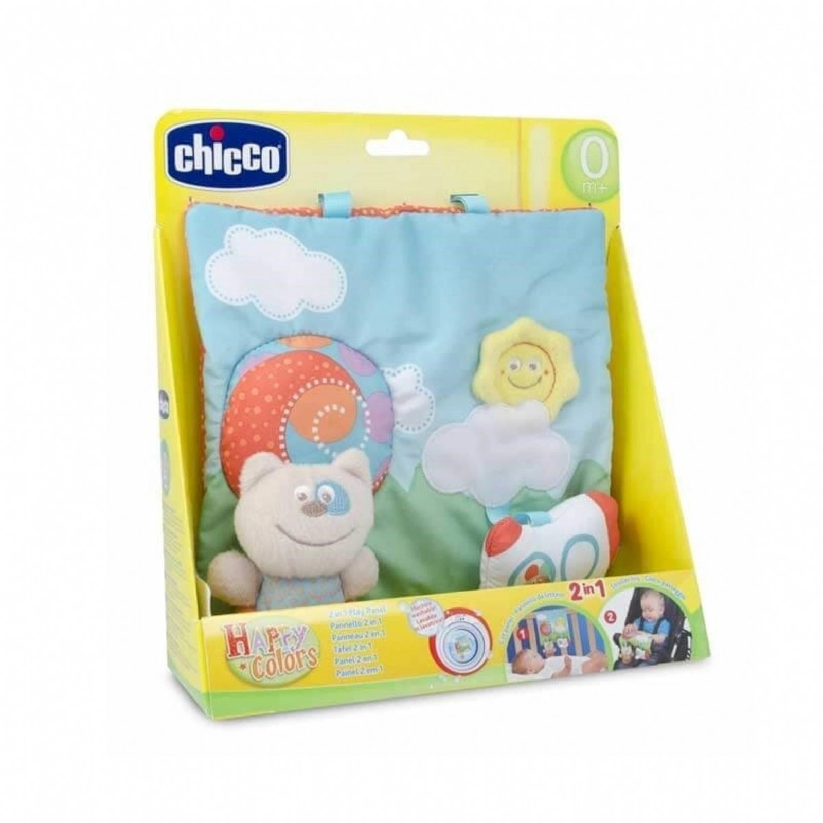 Uşaq arabası üçün asma oyuncaq Chicco, Gioco Pannello 2 in 1