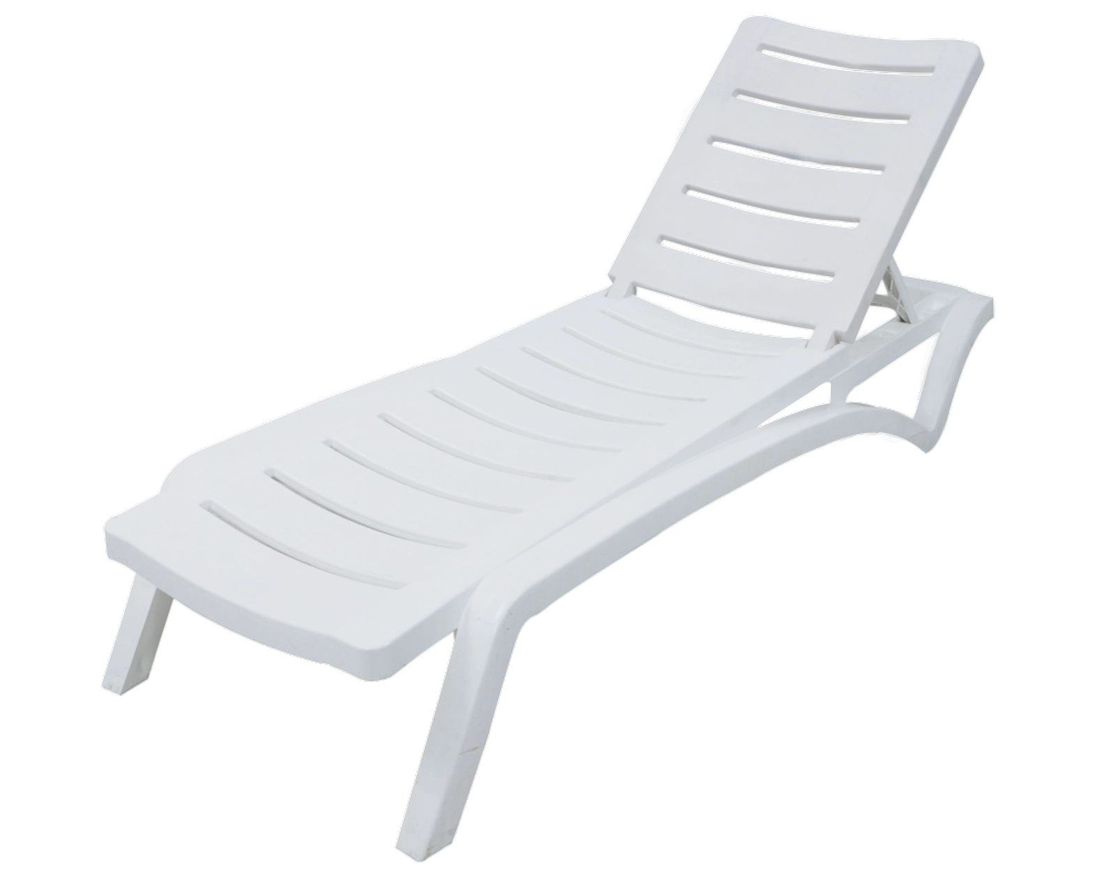Şezlonq Monoblock SP_6167, 64x186x30 sm, ağ