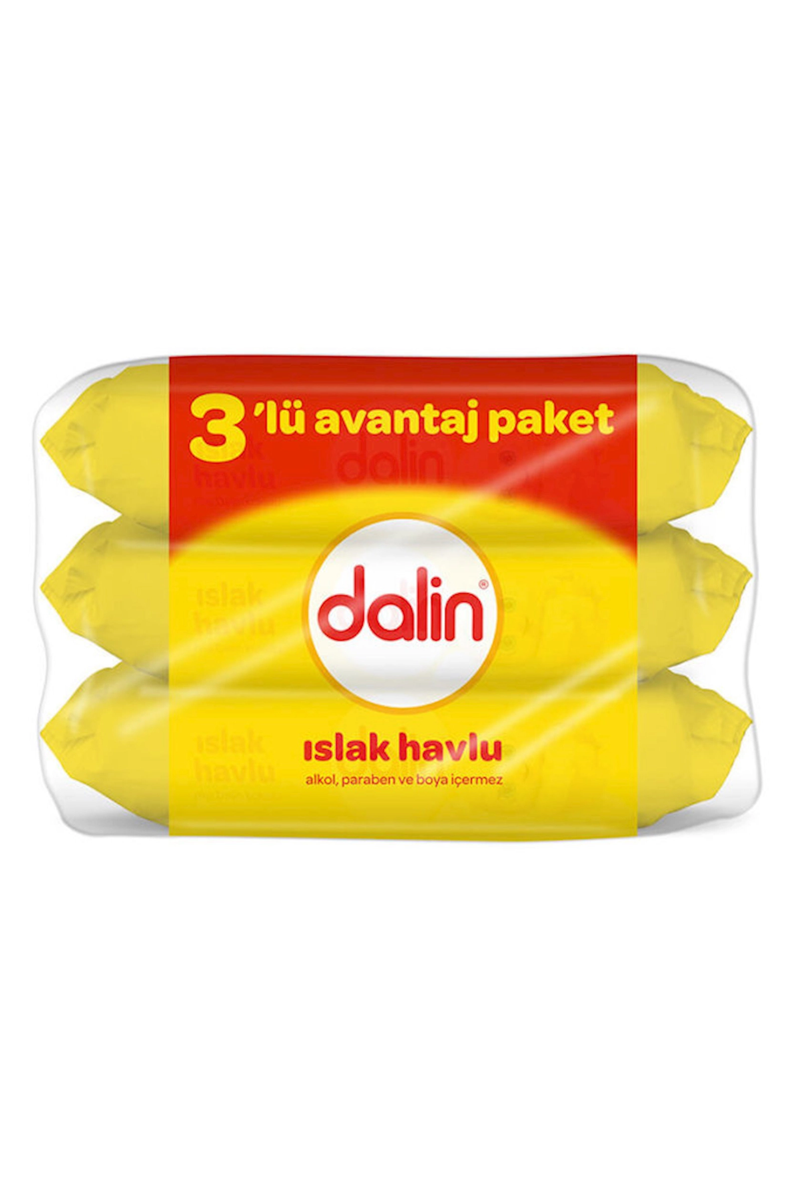Nəm salfetlər uşaq üçün Dalin 3-lü paket 168 ədəd