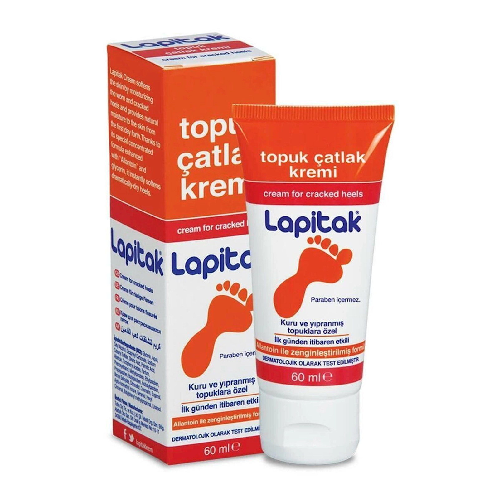 Çatlara qarşı krem Lapitak 60 ml