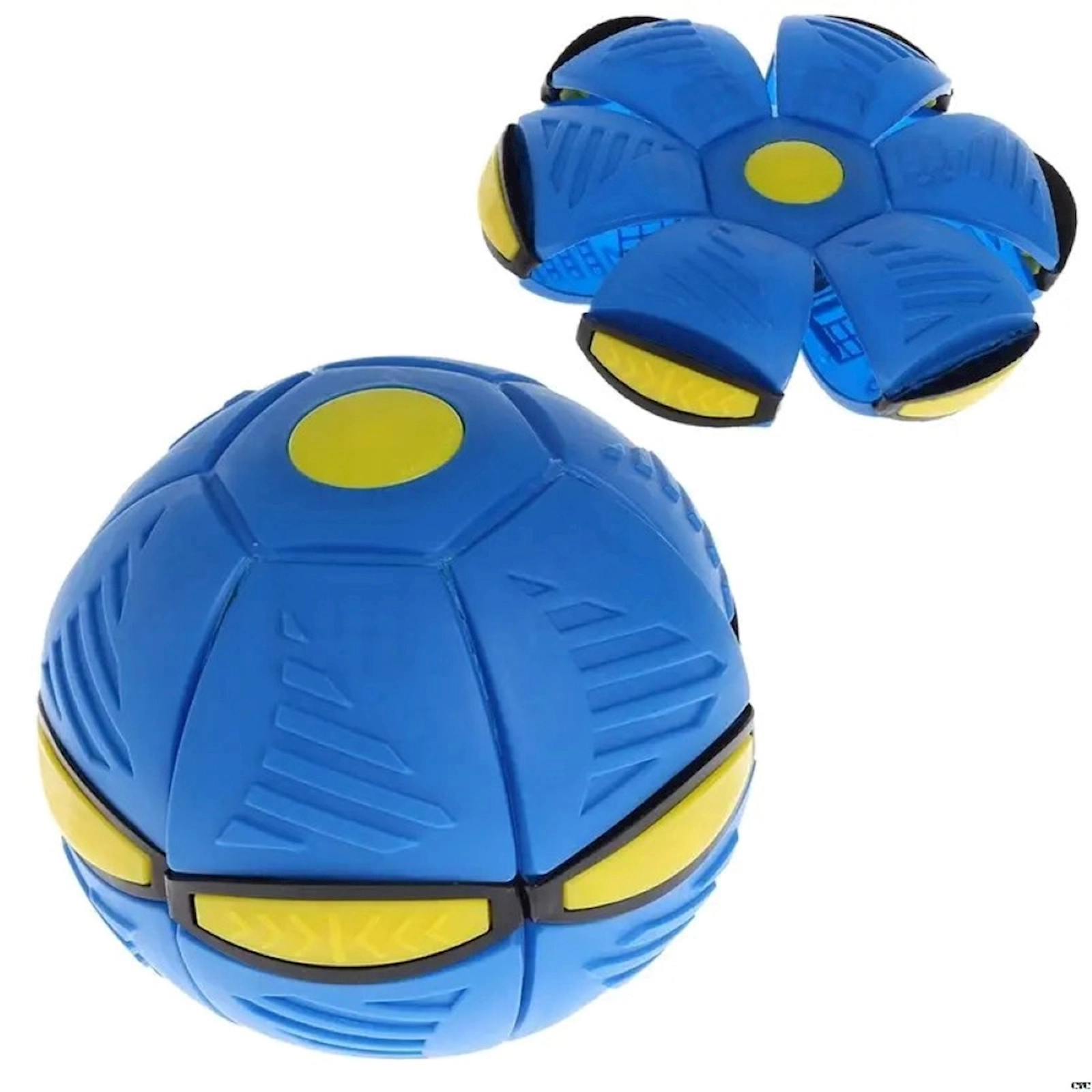 Frisbi Плоский Шар, sarı/göy, plastik