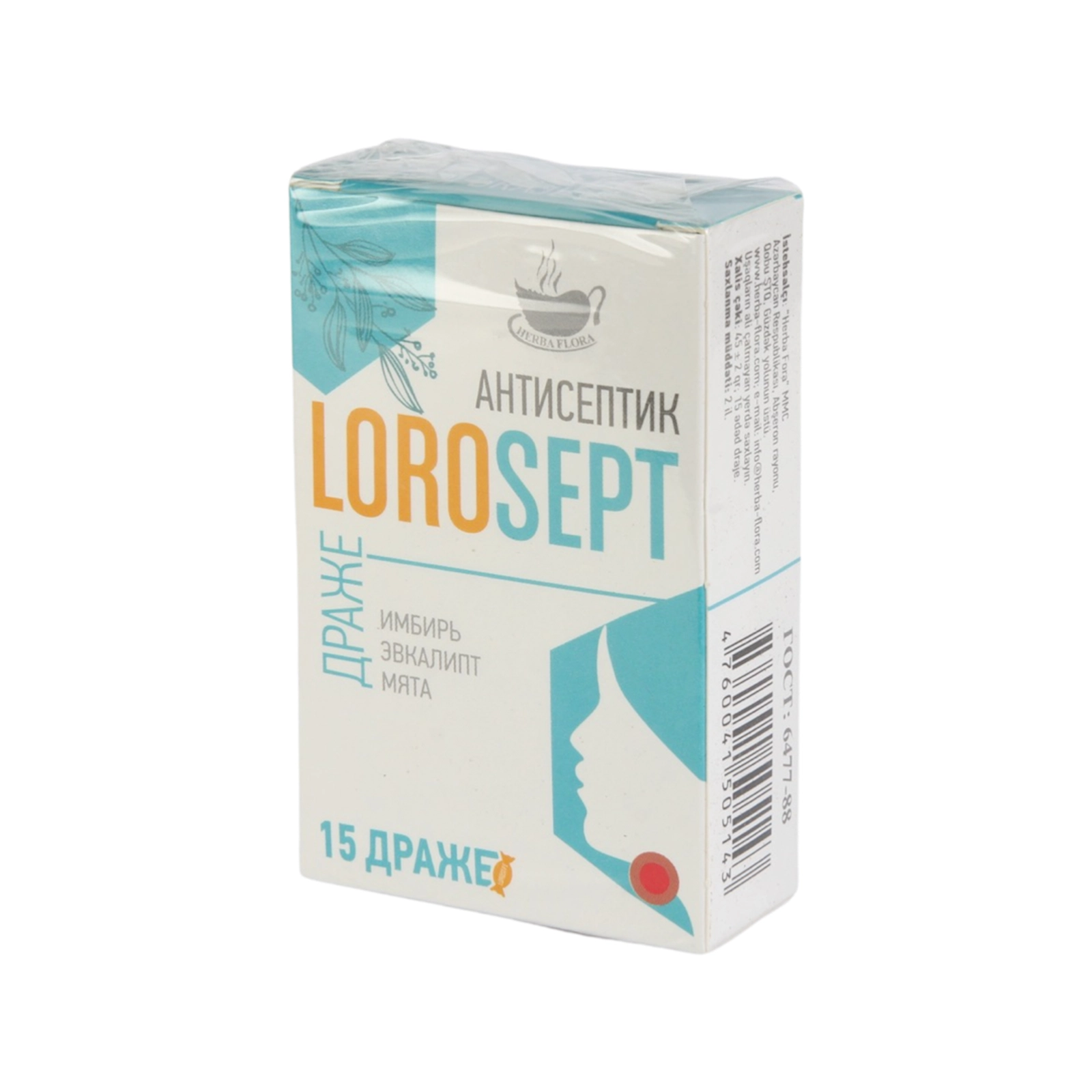 Lorosept draje, 15 əd