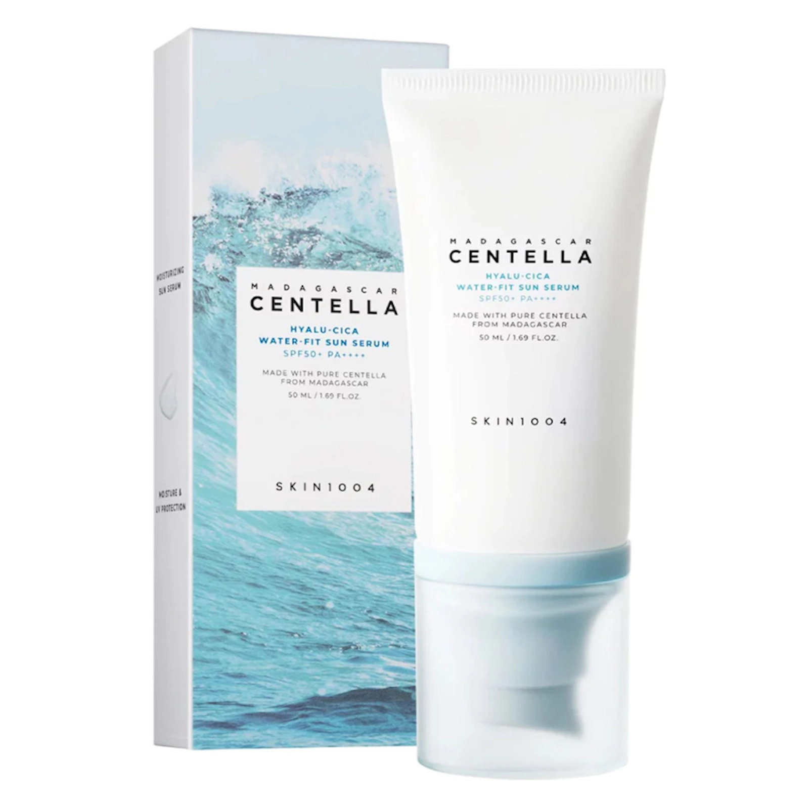 Üz üçün günəşdən qorunma zərdabı Skin1004 Hyalu-Cica Water-Fit Sun SPF50 50 ml