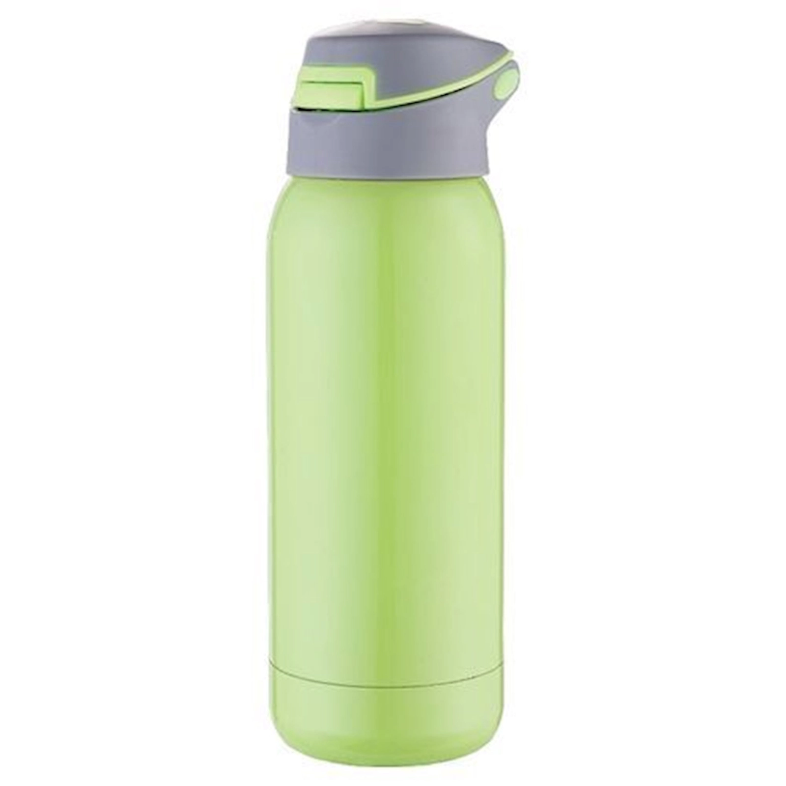 İdman su qabı Sport TS-3743, 6.5x6.5x21 sm, yaşıl/boz, 500 ml