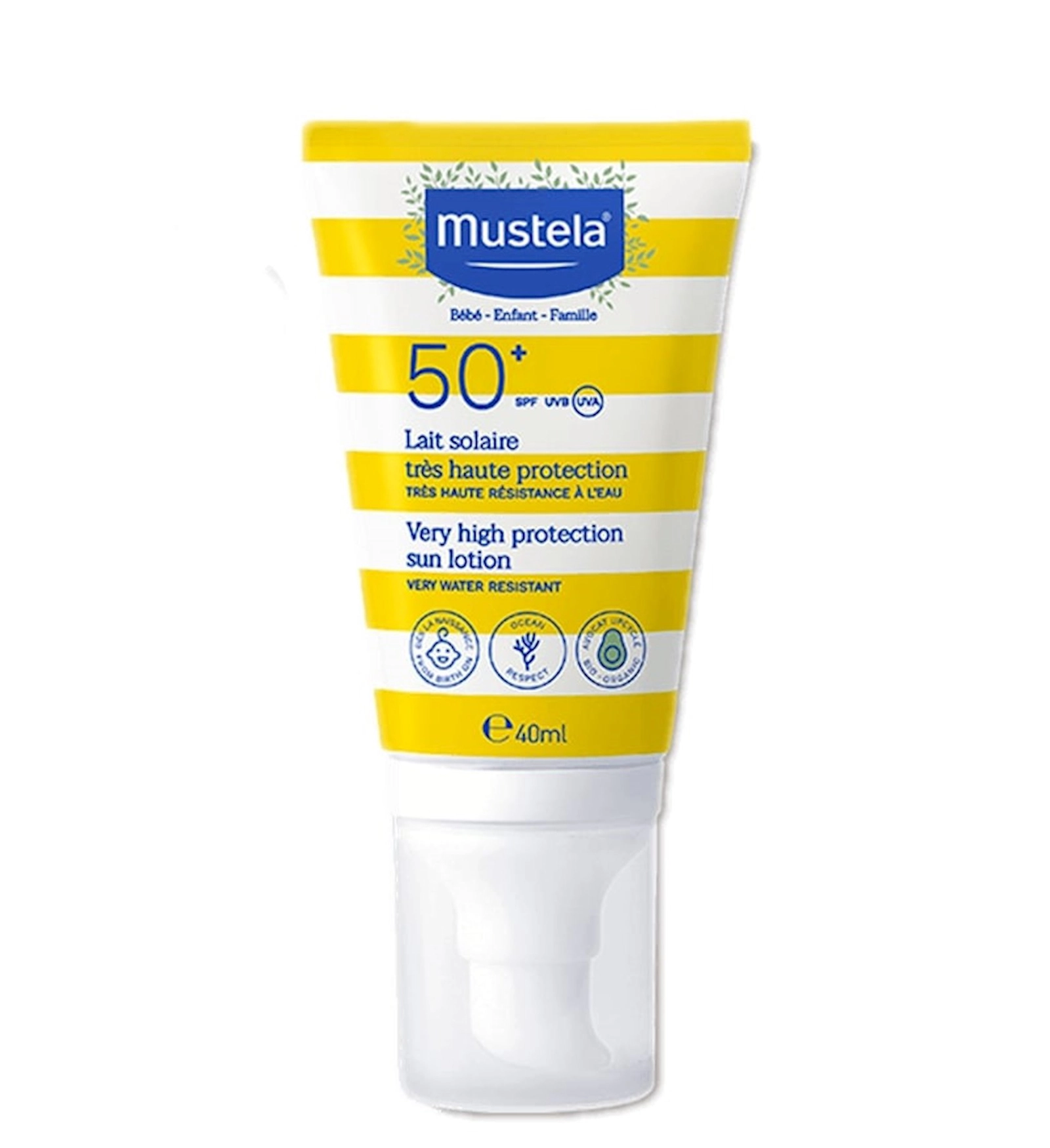 Uşaqlar üçün günəşdən qoruyucu losyon Mustela SPF50+, 40 ml
