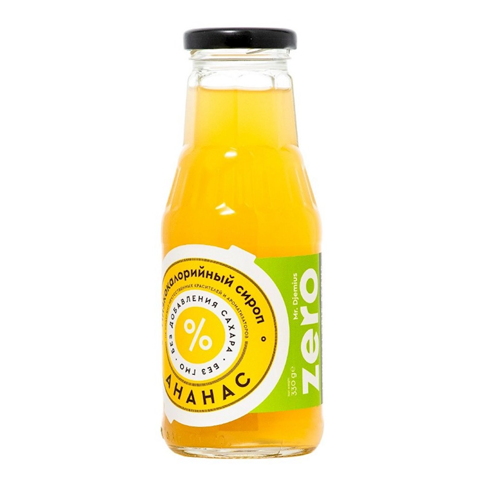 Sirop Mr. Djemius ZERO Ananas, aşağı kaloriyalı, şəkərsiz, 330 q