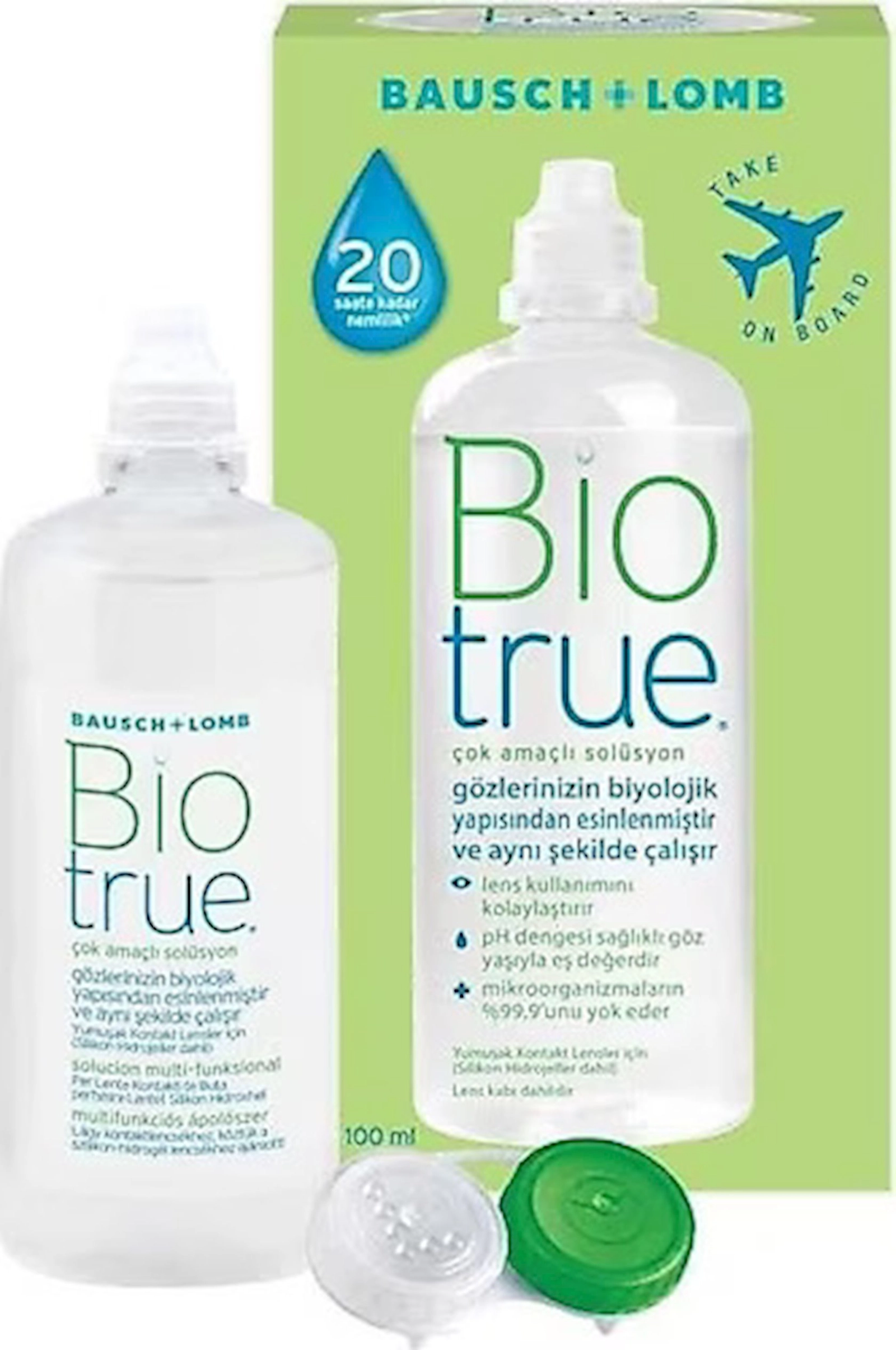 Kontakt linzalar üçün həll Bio true Bausch+Lomb, 100 ml