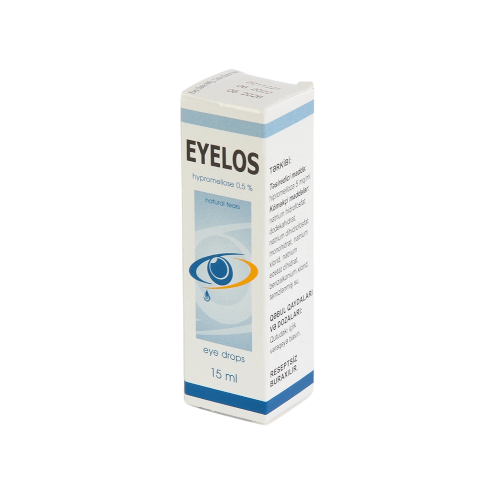 Gözlər üçün damcılar Eylos 5 мг 15 ml