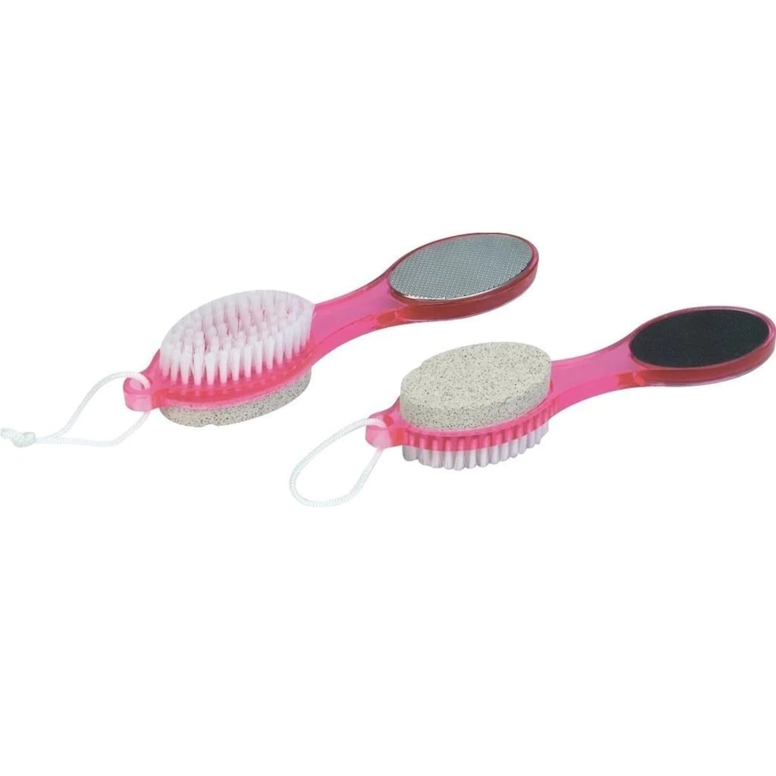 Ayağa qulluq üçün pemza-fırça 4-ü 1-də Multi Use Pedicure Paddle Brush