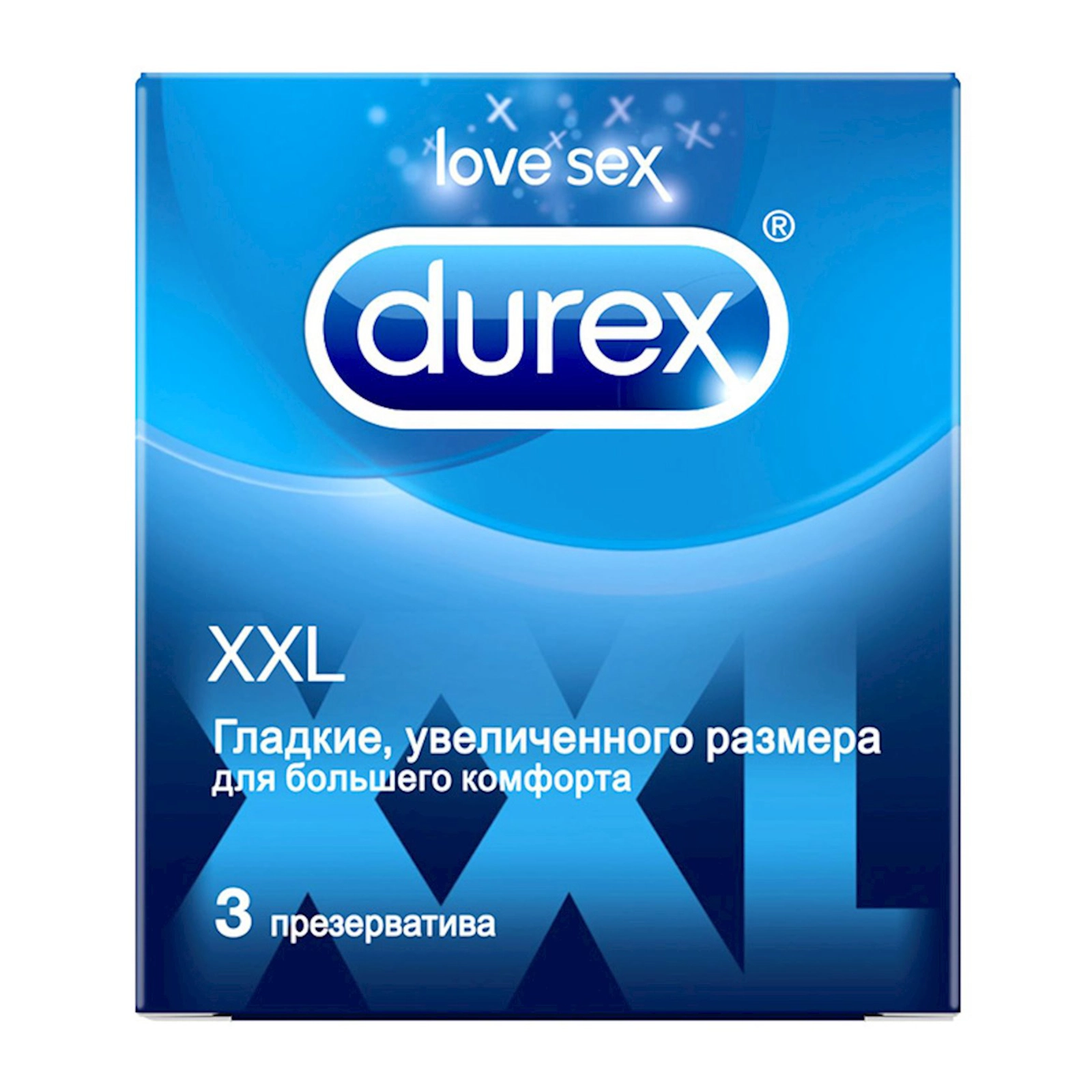 Prezervativlər Durex XXL 3 ədəd
