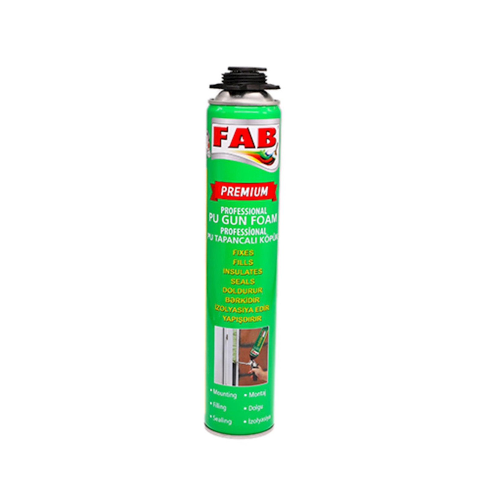 Poliuretan köpük FAB boya Premium Professional, 750 ml