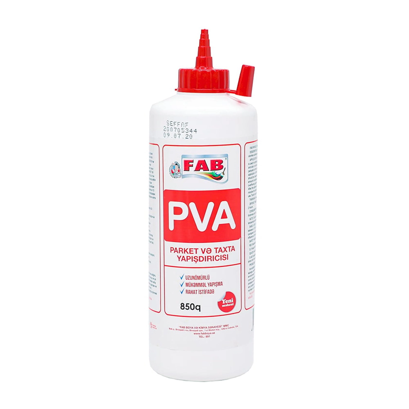 PVA yapışqan FAB boya, 850 q