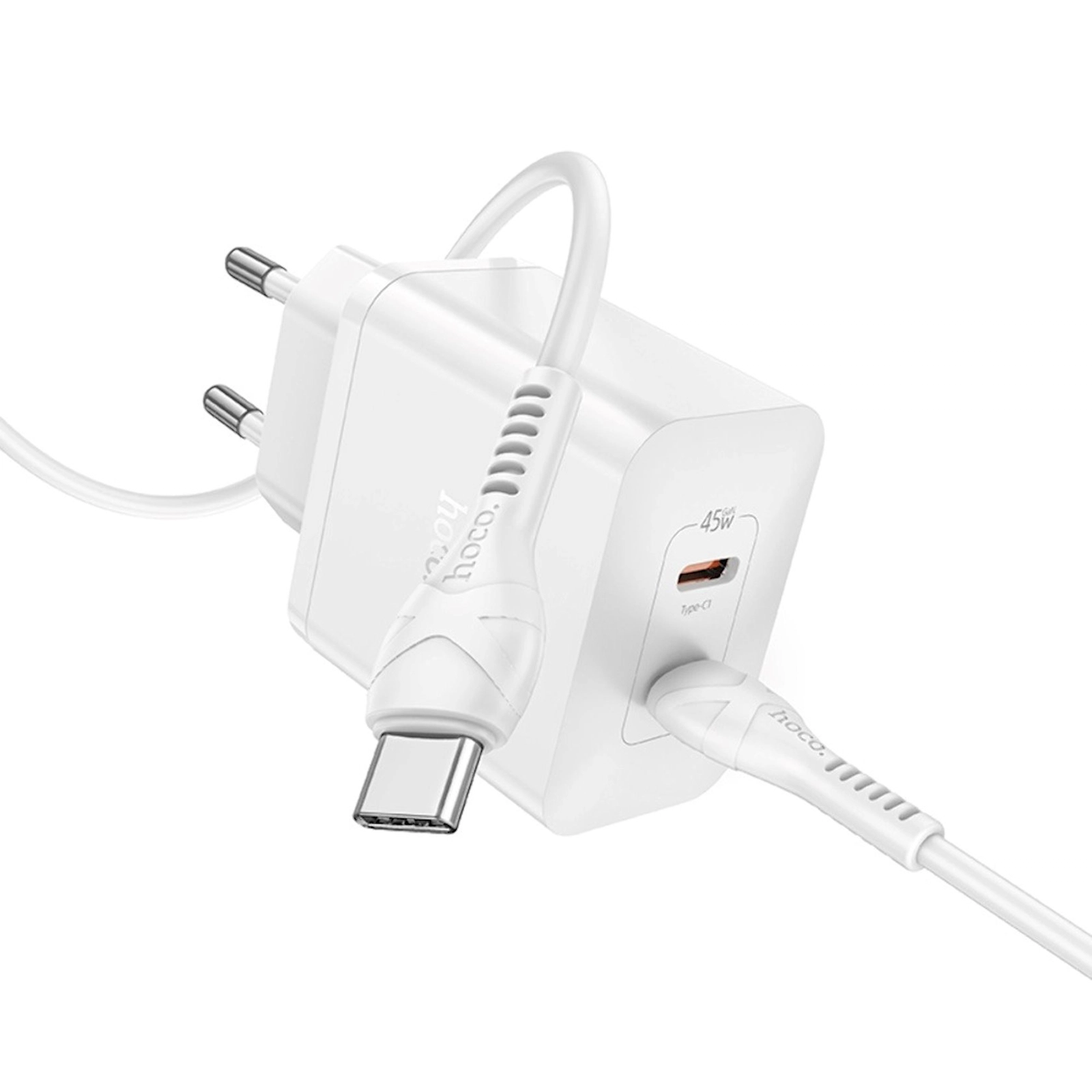 Şəbəkə enerji toplama cihazı Hoco N35 45W, Ağ (Hoco N35 45W White)