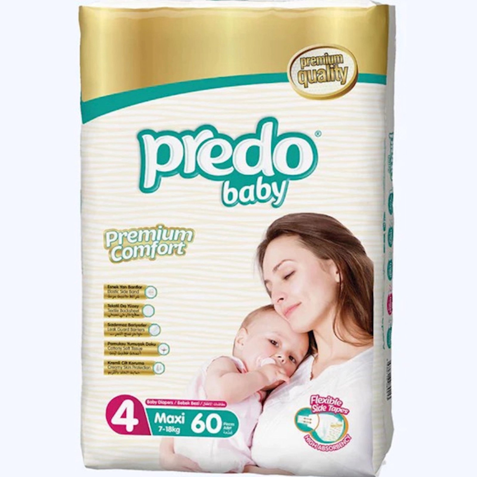 Uşaq bezləri Predo Baby Premium Comfort 4 Maxi, 60 əd