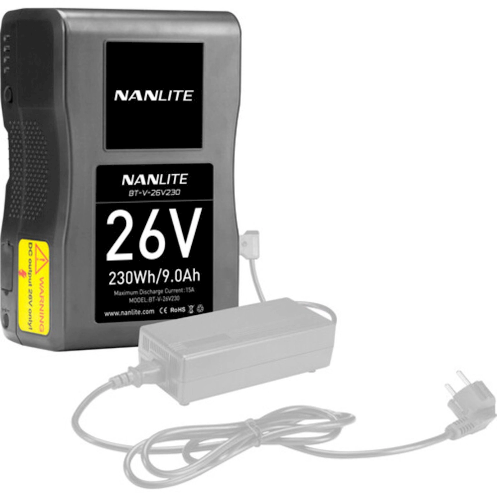LED fənərlər üçün akkumulyator Nanlite V-Mount 26V