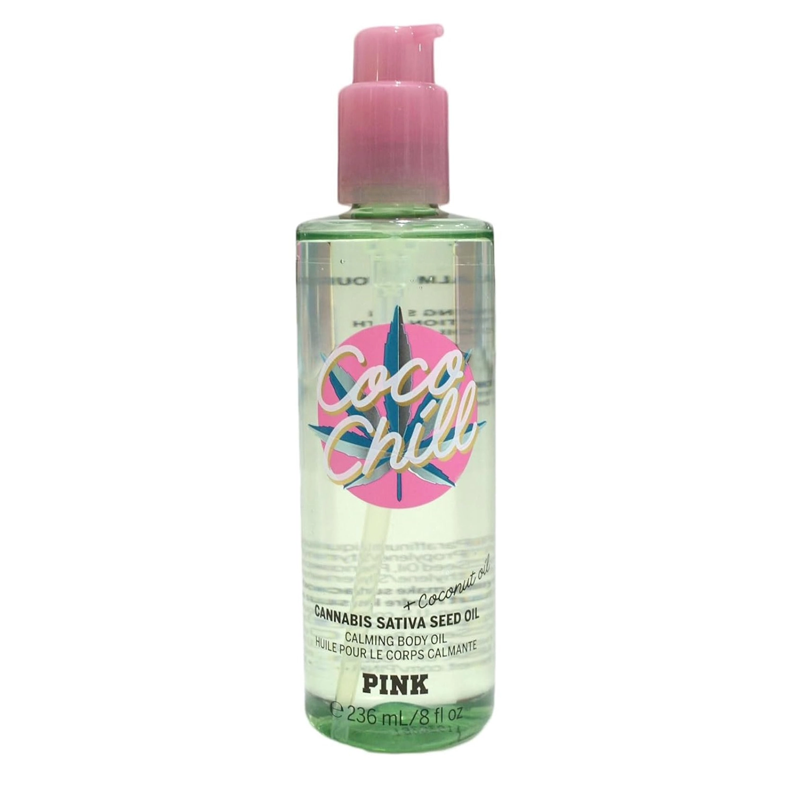 Sakitləşdirici yağı Victoria's Secret Pink Coco Chill Calming Body Oil, kosmetik, 236 ml