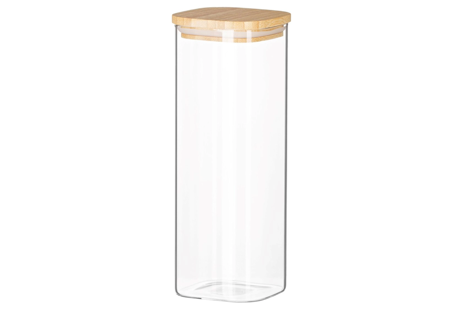 Saxlama bankası Ardesto Fresh AR1310BLS, 1000 ml, şüşə/bambuk, şəffaf